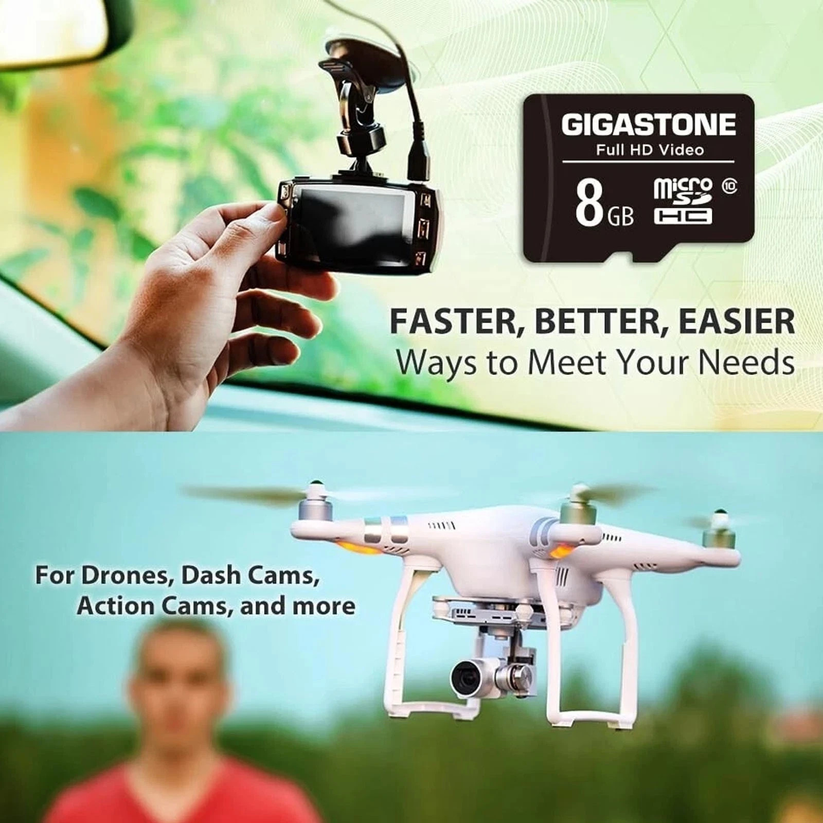 HIKSEMI 4-Pack 64GB Micro SD Card Class 10 High Speed Memory for Camera Drone