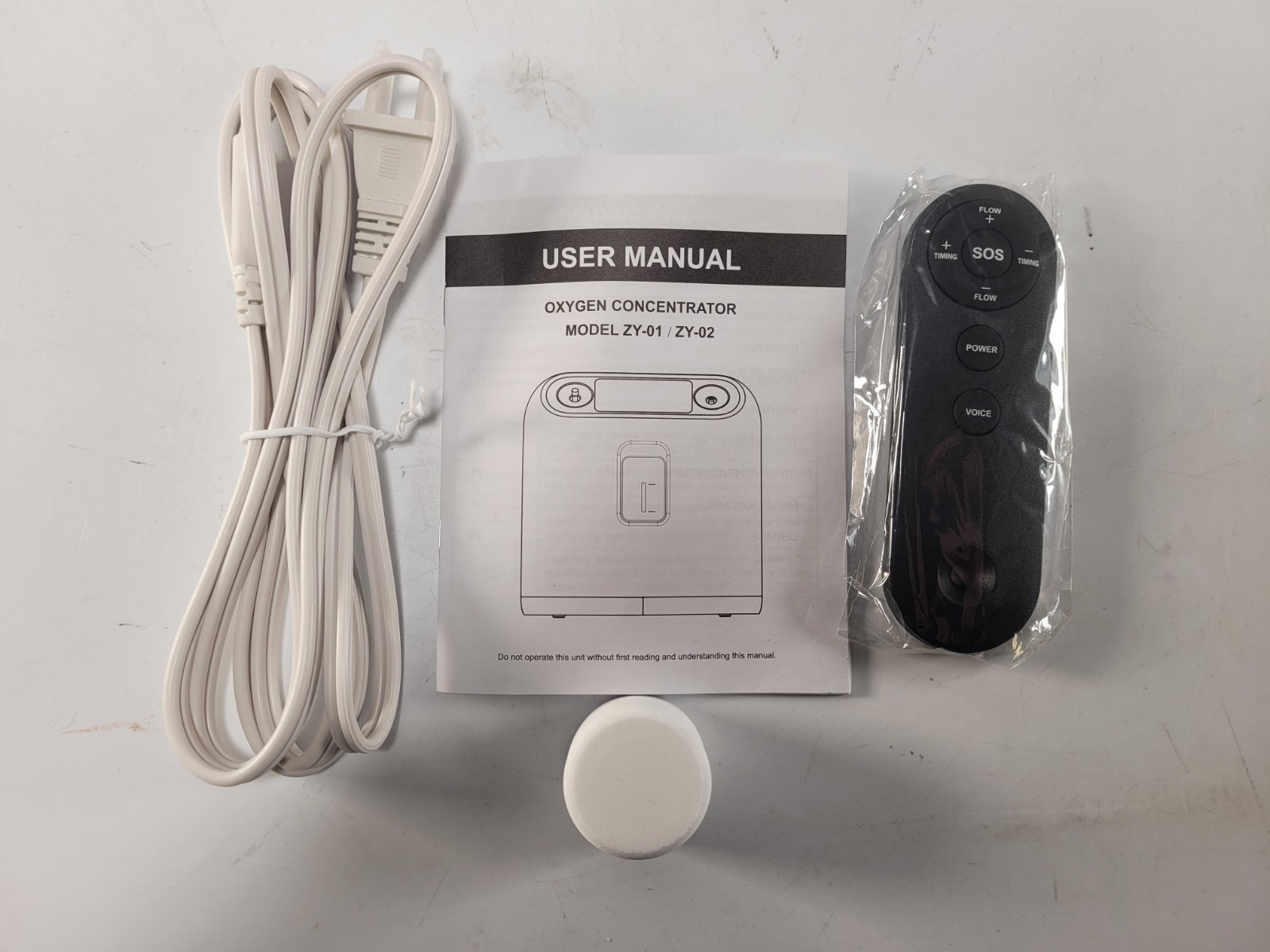 Ziqing ZY-01 Home O2 Concentrator Up to 93% 1-8L Min Asthma Apnea O2 Therapy