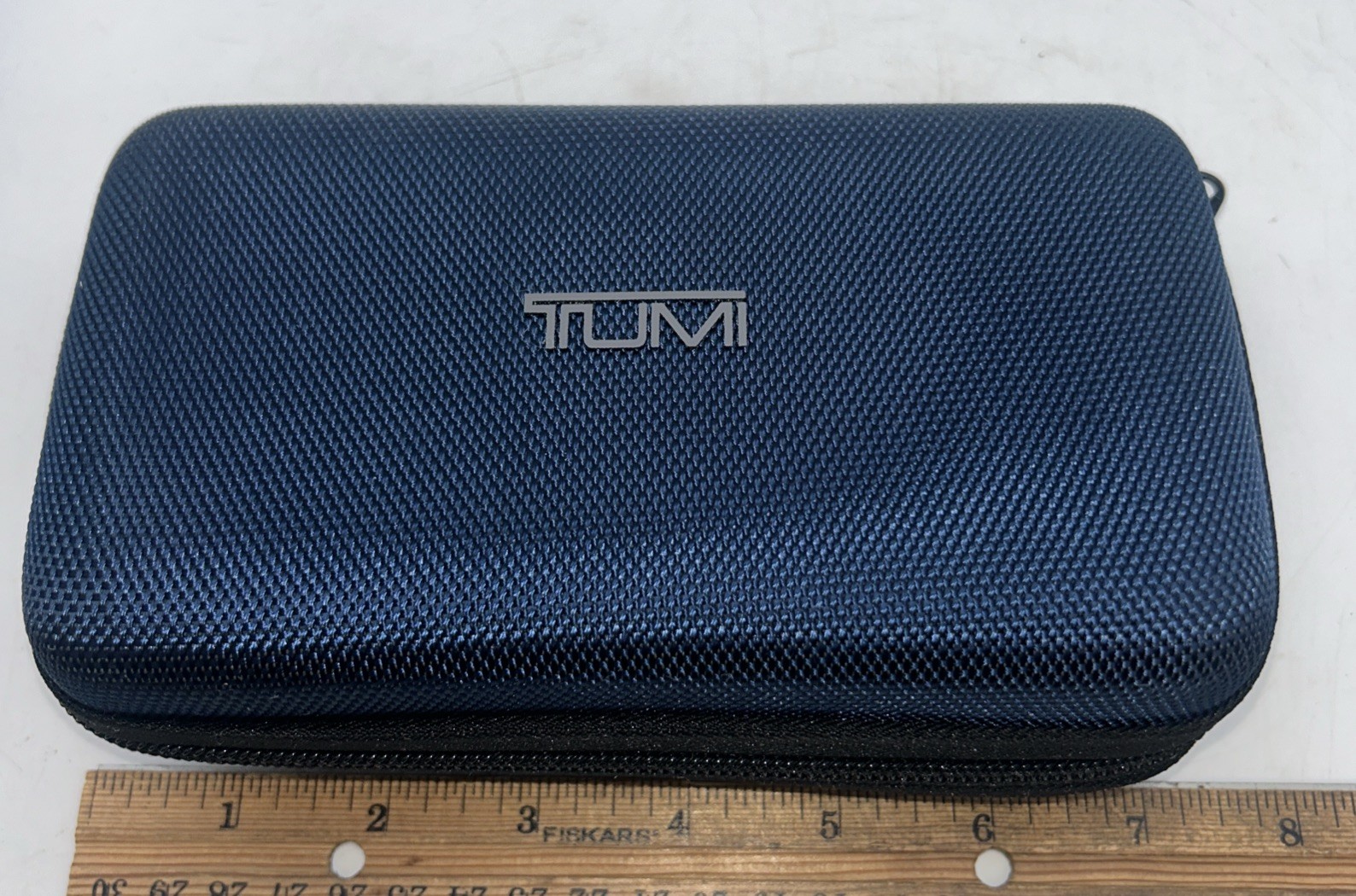 Tumi for Delta Amenity Zip Around Toiletry Kit Case Navy Blue