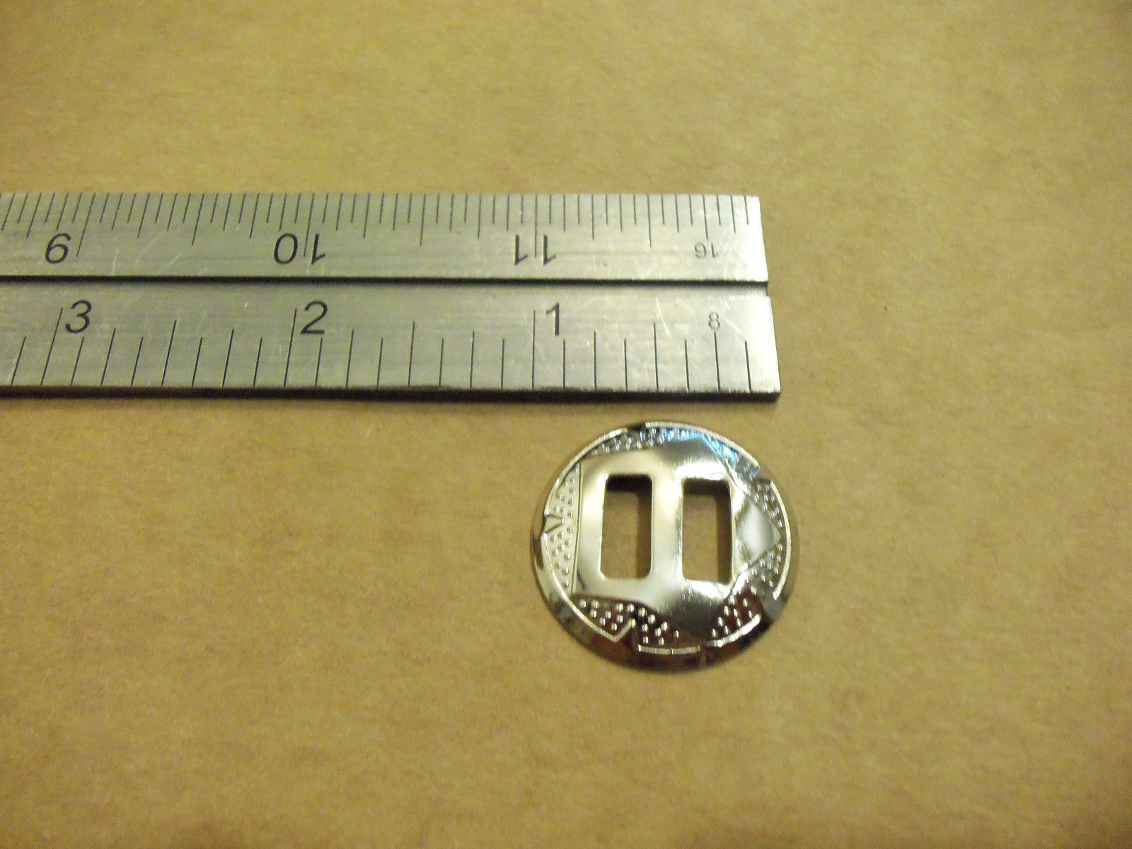 1" Nickel Plated Slotted Star Round Conchos (Pack Of 25)