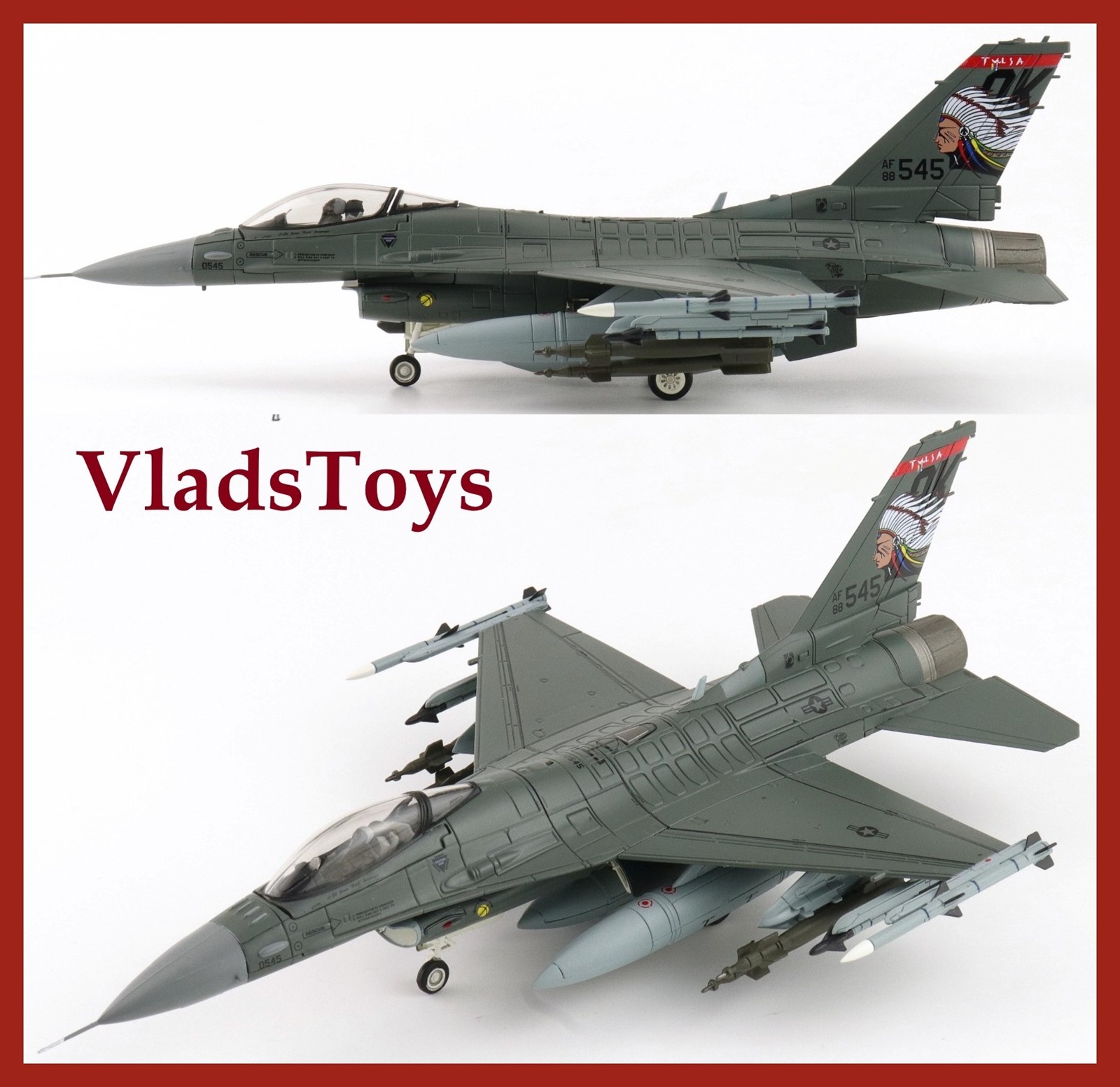 Hobby Master 1/72 F-16C Fighting Falcon 138th FW OK ANG Spirit of Broken HA38065