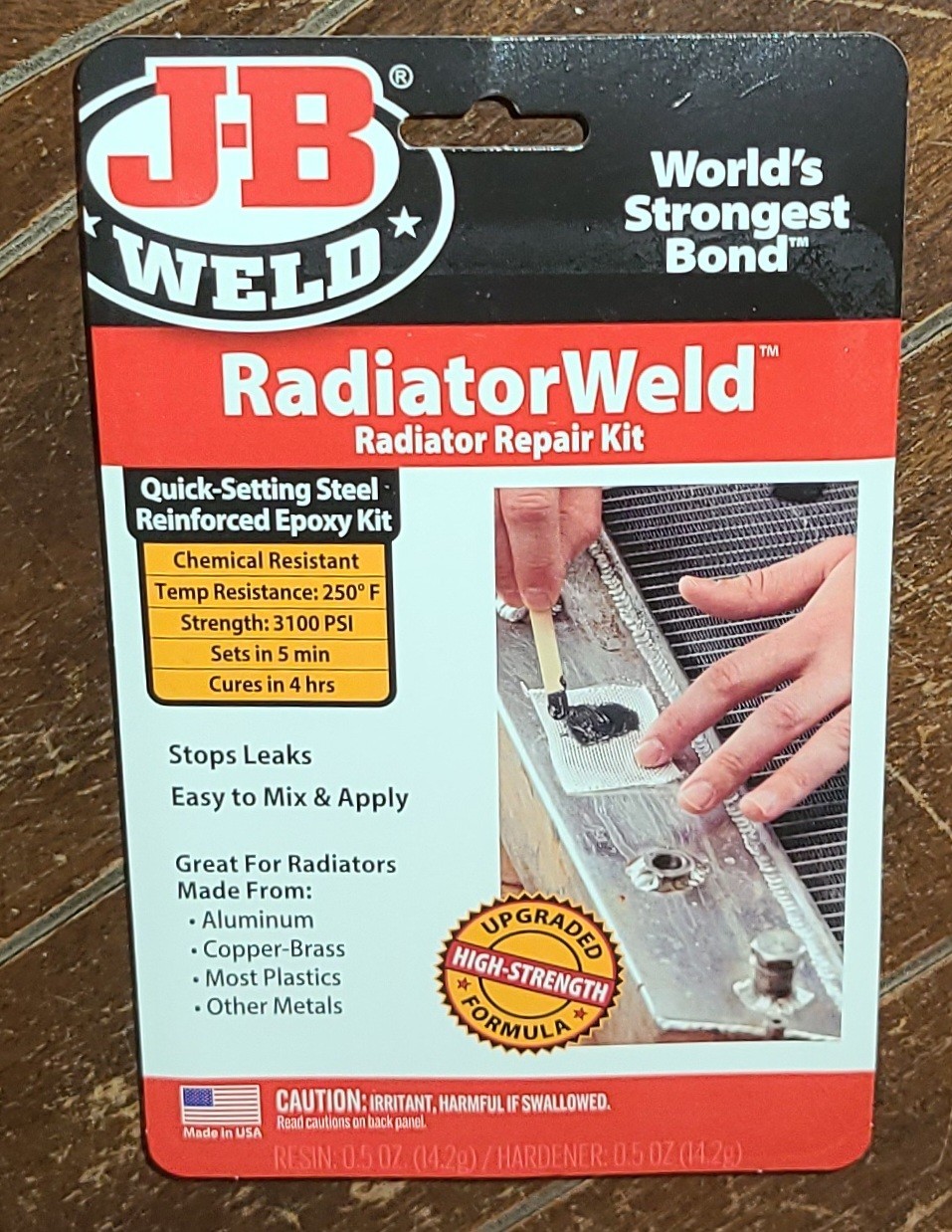 J-B Weld RadiatorWeld RADIATOR Repair Kit: Steel Reinforced Epoxy Kit #2120