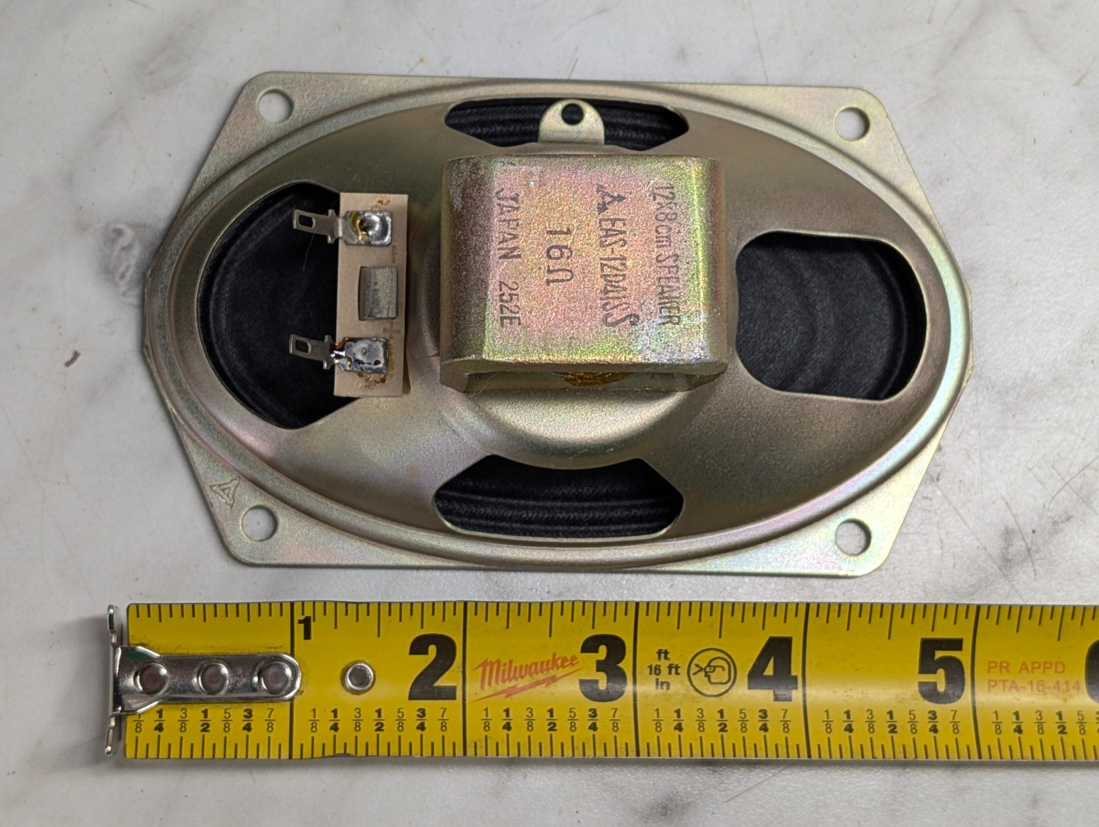 Matsushita 3x5" 12x8cm Replacement Speaker 16 Ohm CD5322 252E EAS-12D41SS Japan