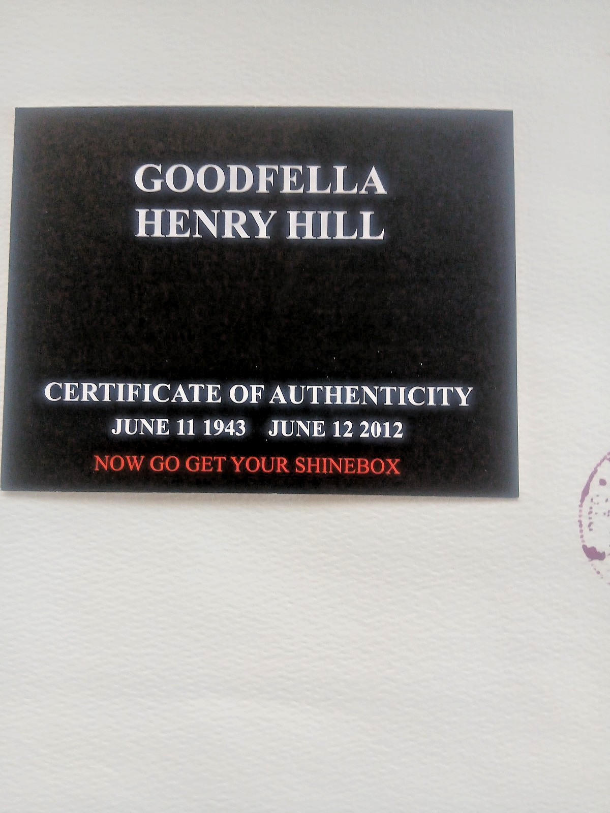 Mafia Signed Original Henry Hill Cosa Nostra Goodfellas Painting Tampa Zoo