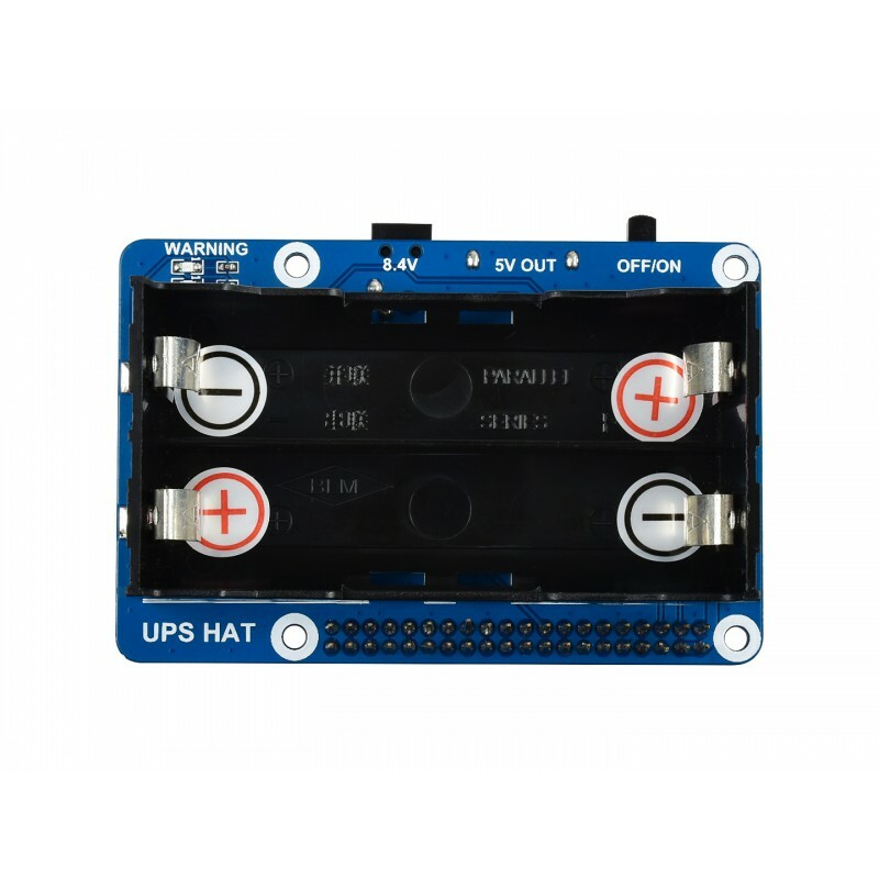 Waveshare Uninterruptible Power Supply UPS HAT For Raspberry Pi Stable 5V
