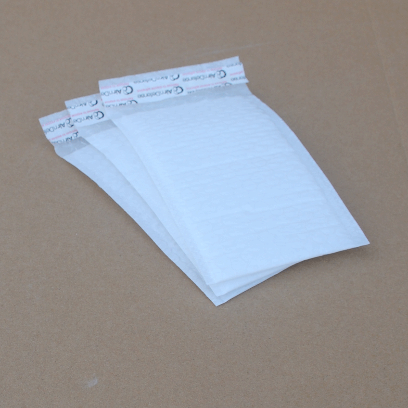 AirnDefense #0 6.5x10" White Poly Bubble Mailers Shipping Padded Envelopes