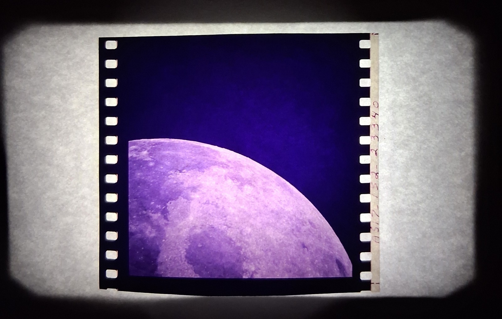 VINTAGE NASA APOLLO 17 70MM FILM CUTOUT AS17-152-23340