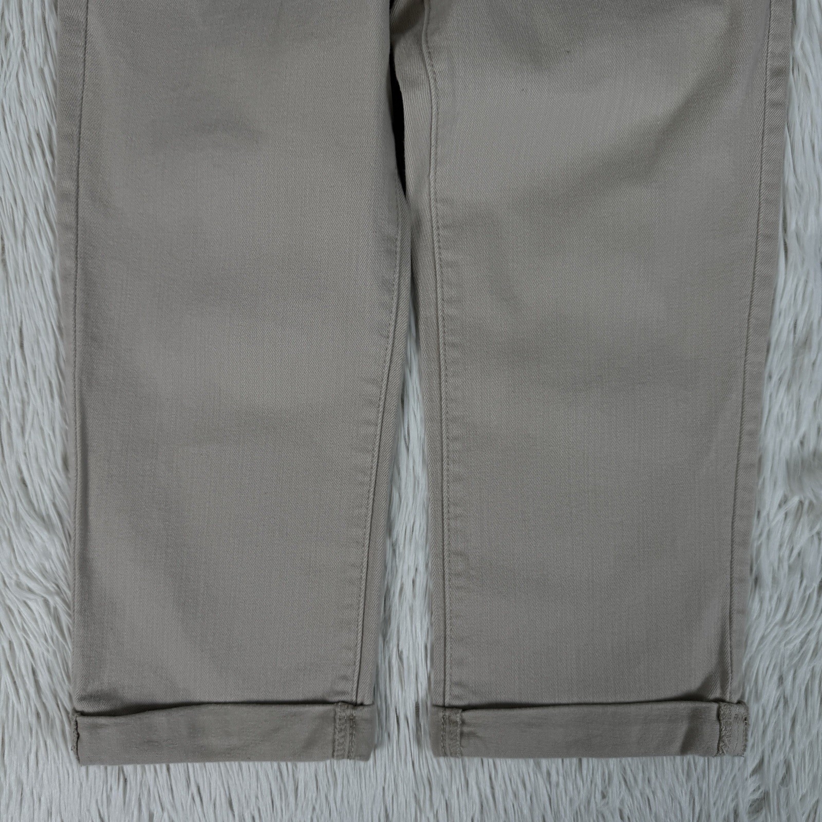 Denizen From Levi's Tan Mid-Rise Cuffed Capri Denim Jeans Women's Size 2