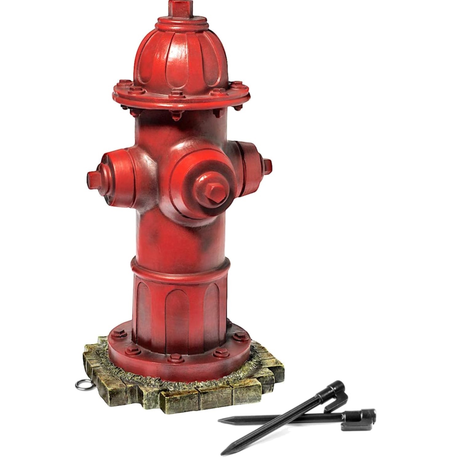 Red Dog Pee Post with Stakes - Outdoor Decor