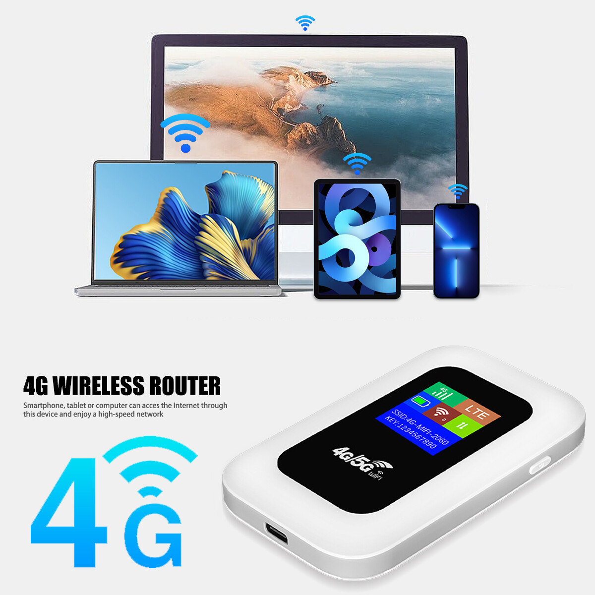 UNLOCKED Mobile Wifi 5G 4G SMART WIFI BOX Portable Modem Mifi Hotspot 150Mbps