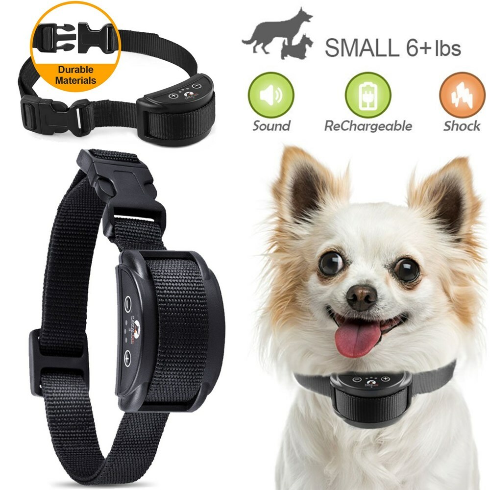 Anti Barking E-Collar No Bark Dog Training Shock Collar for Small Medium Dog US