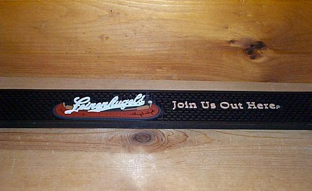 LEINENKUGELS RUBBER RAIL BAR MAT BEER COASTER RUNNER NEW