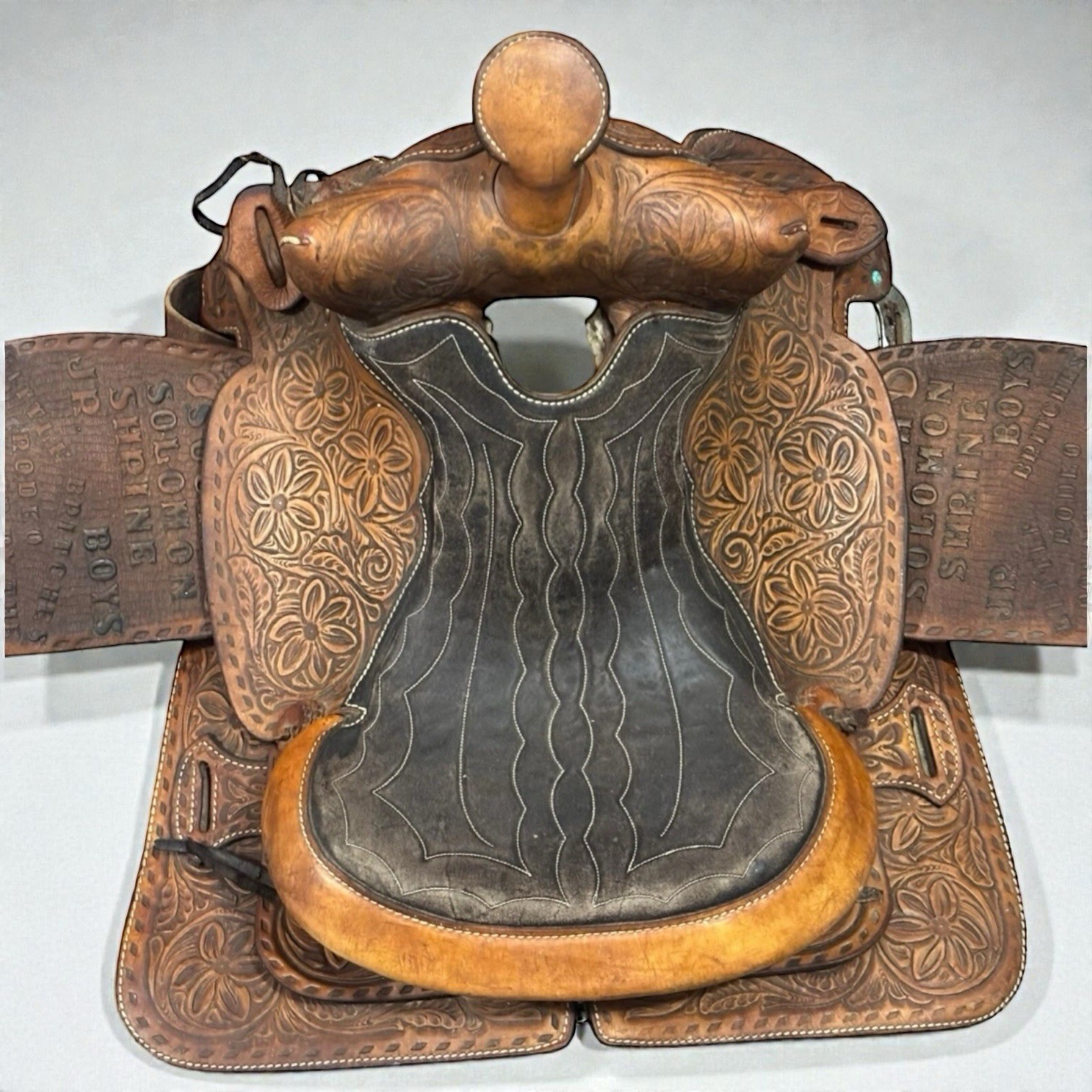 Antique Rider Buford Barrel Saddle 14” Western Rodeo Oil Kansas KS