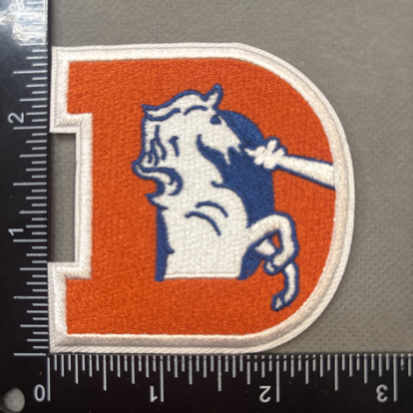 DENVER BRONCOS IRON ON EMBROIDERED PATCH