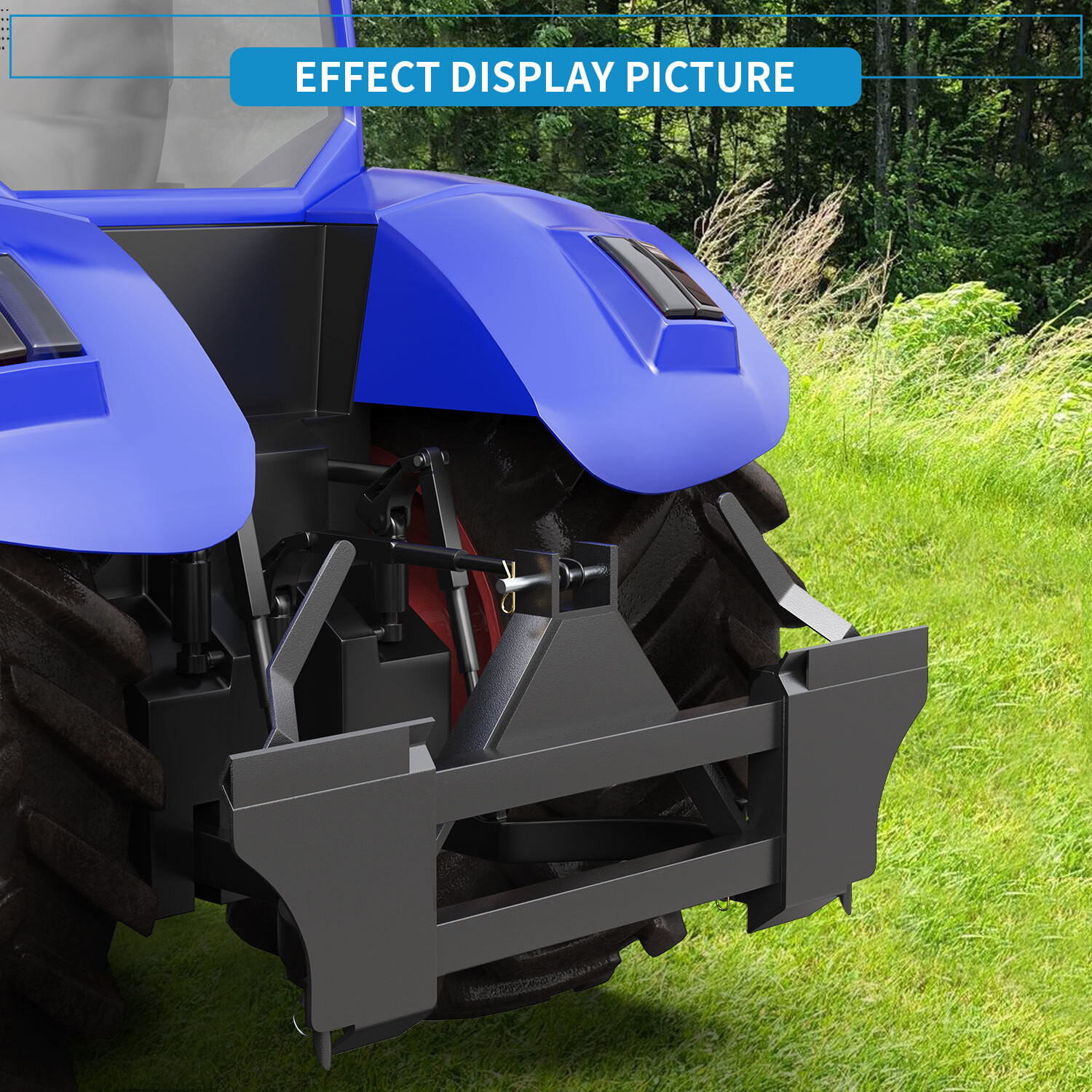 3 Pt Skid Steer Quick Tach Conversion Adapter for Cat 1 Tractors Heavy Steel US