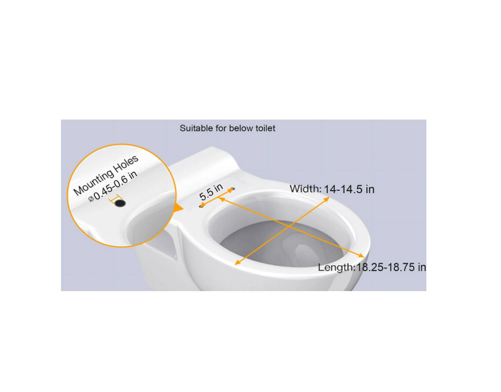 Mainstays Elongated Toilet Seat in White