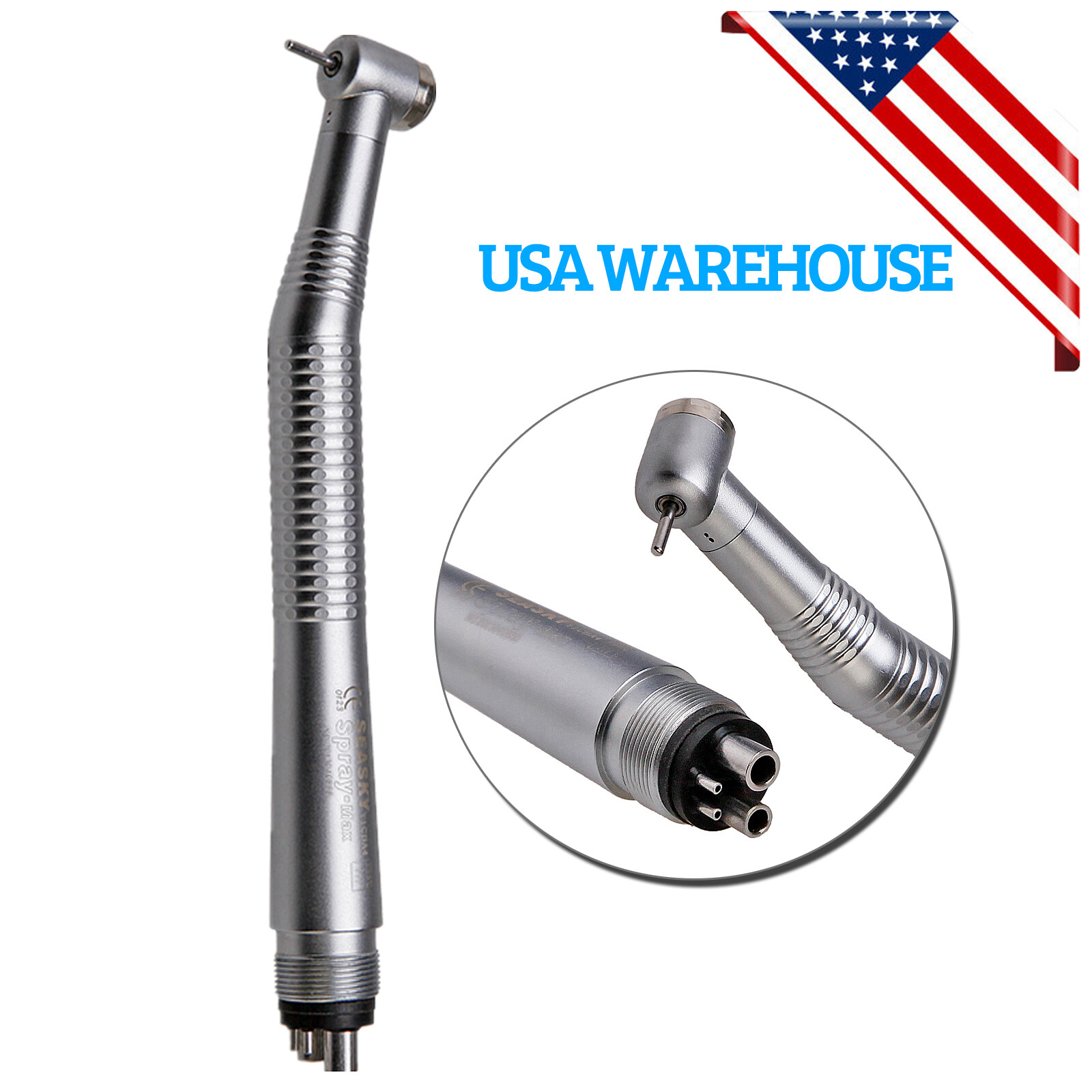 10 Pcs Seasky Dental High Speed Turbine Handpiece Push 4Hole Fit NSK PANA MAX CE