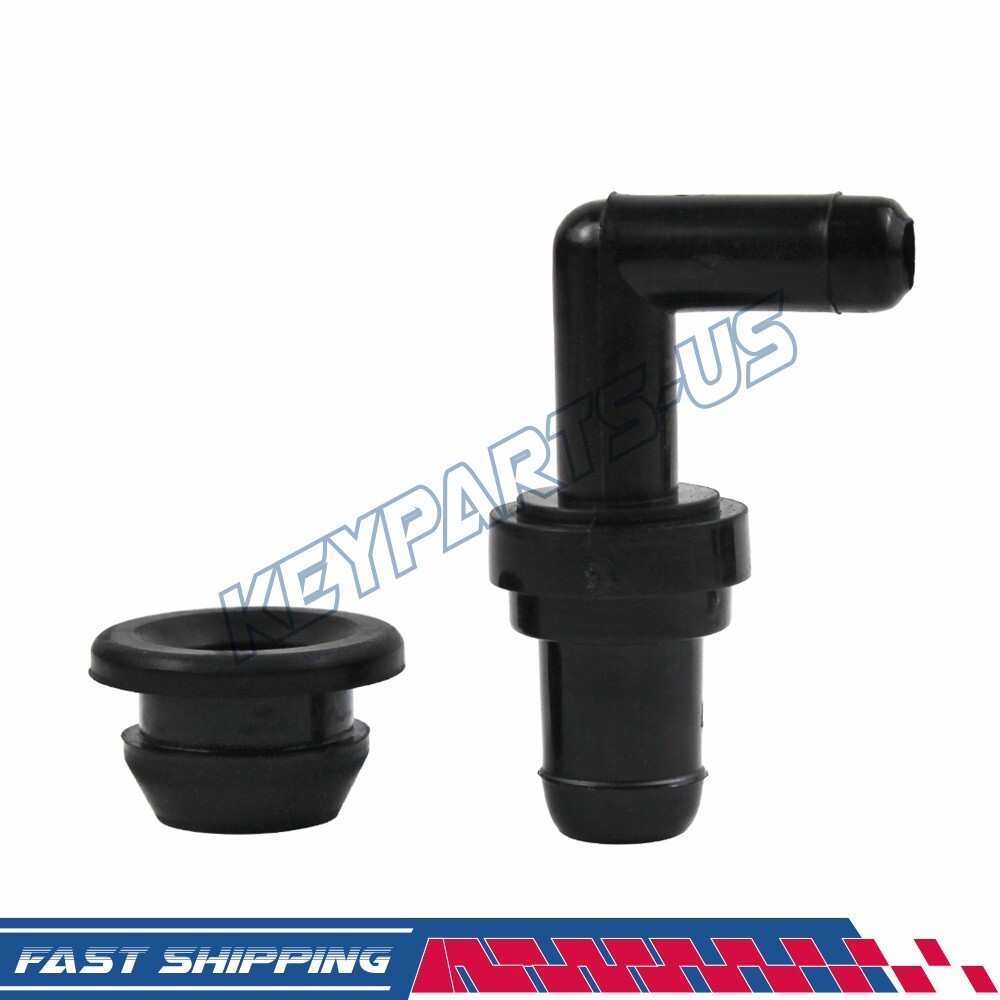 Set PCV Valve 90° Grommet Hose For Toyota Tundra Tacoma 4Runner 3.4L 12261-62041