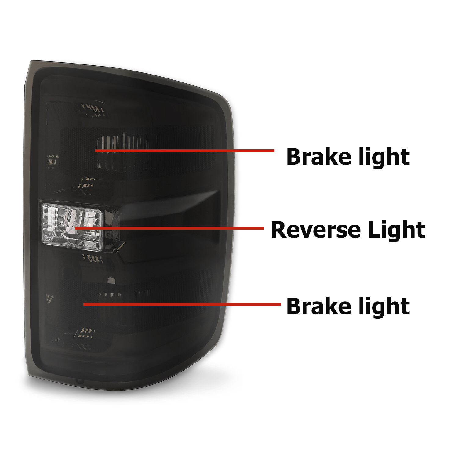 Pair Tail Lights Brake Lamps For Chevy Silverado GMC Sierra 2014-2018 #GM2800261