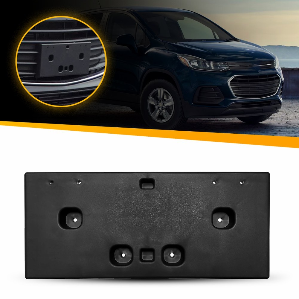 License Plate Bracket 94533706 For 2017-2022 Chevrolet Trax Front Textured Black