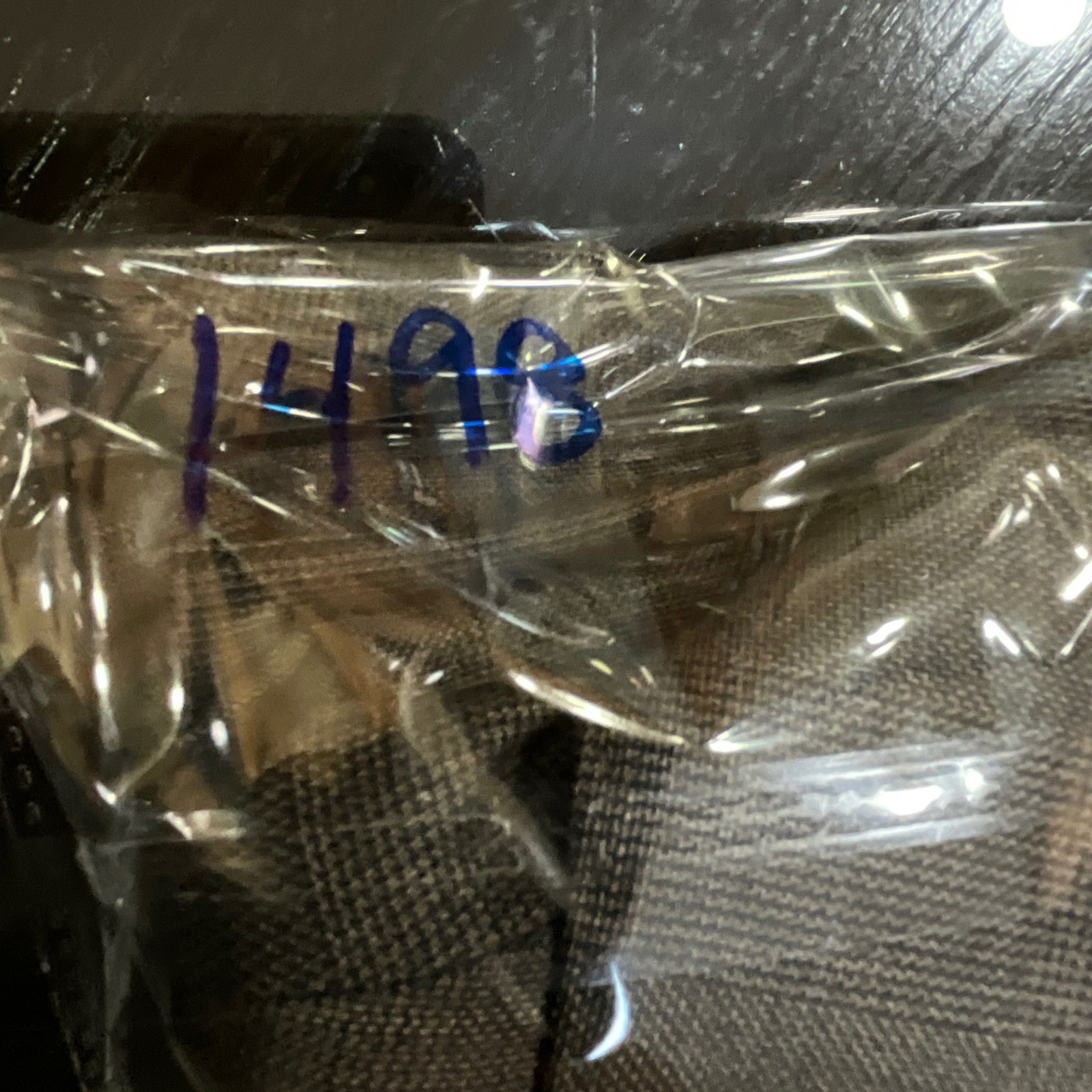 Lauren Ralph Lauren Mens 42R Slim Fit Grey Glen Check Wool Black Label 2 Pc Suit