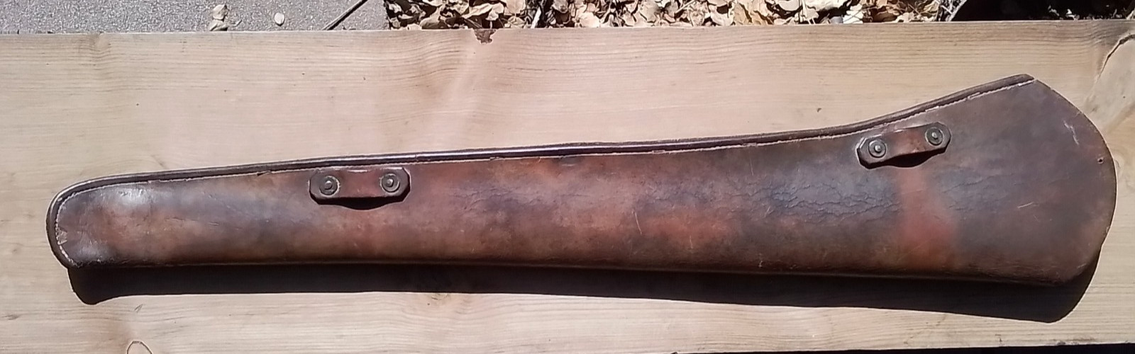 Vintage Saddle Carbine LEATHER SCABBARD 31"