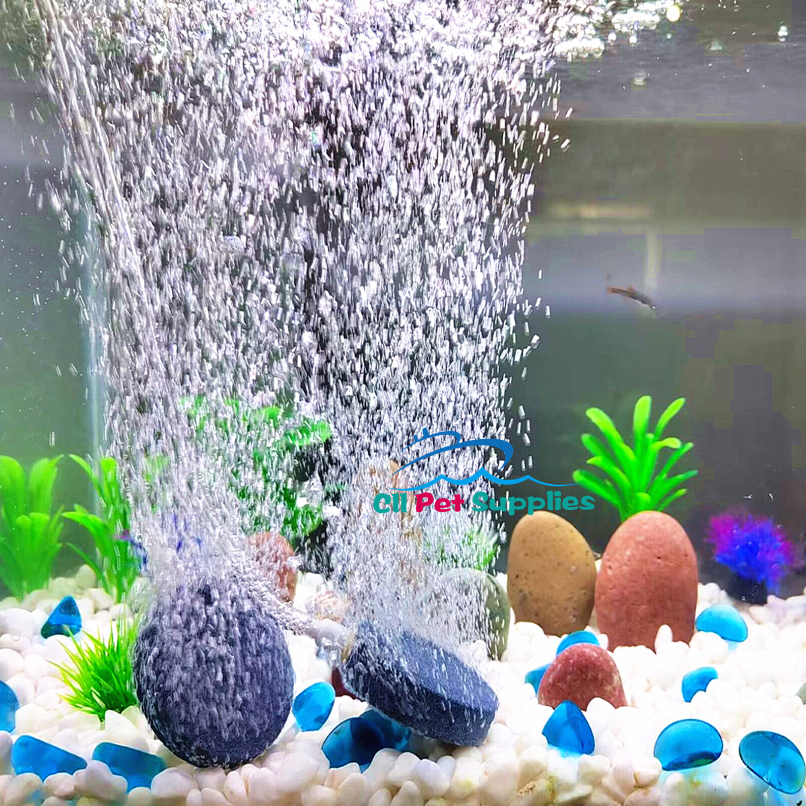 Aquarium Air Disk Stone 4 Pack Aerator Fish Tank Pump Hydroponics Oxygen