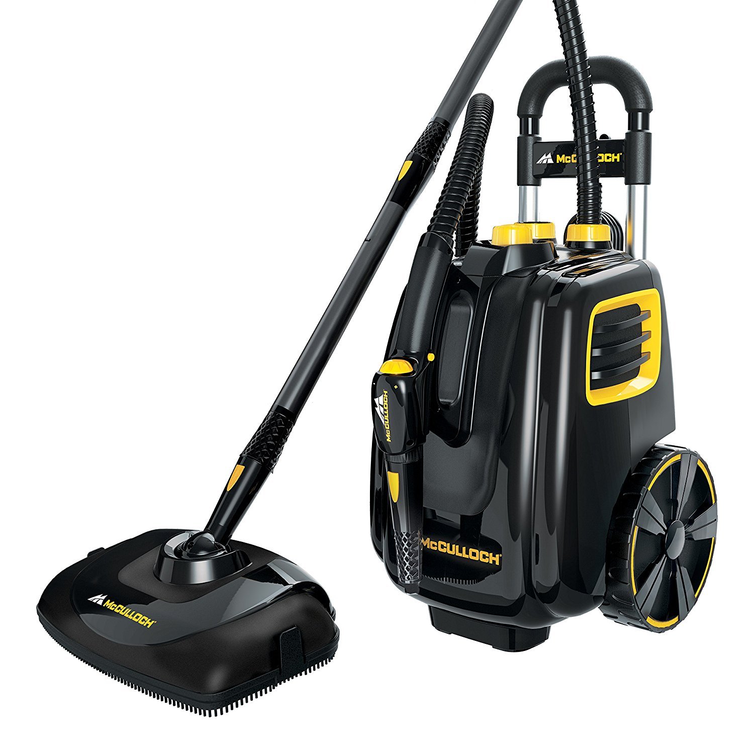 McCulloch 1500W Multipurpose Deluxe Canister Steam Cleaner w/ 23 Accessories