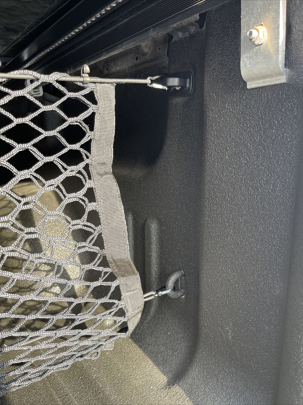 Rear Trunk Envelope Style Cargo Net for CHEVY SILVERADO GMC SIERRA 2013-2024 New