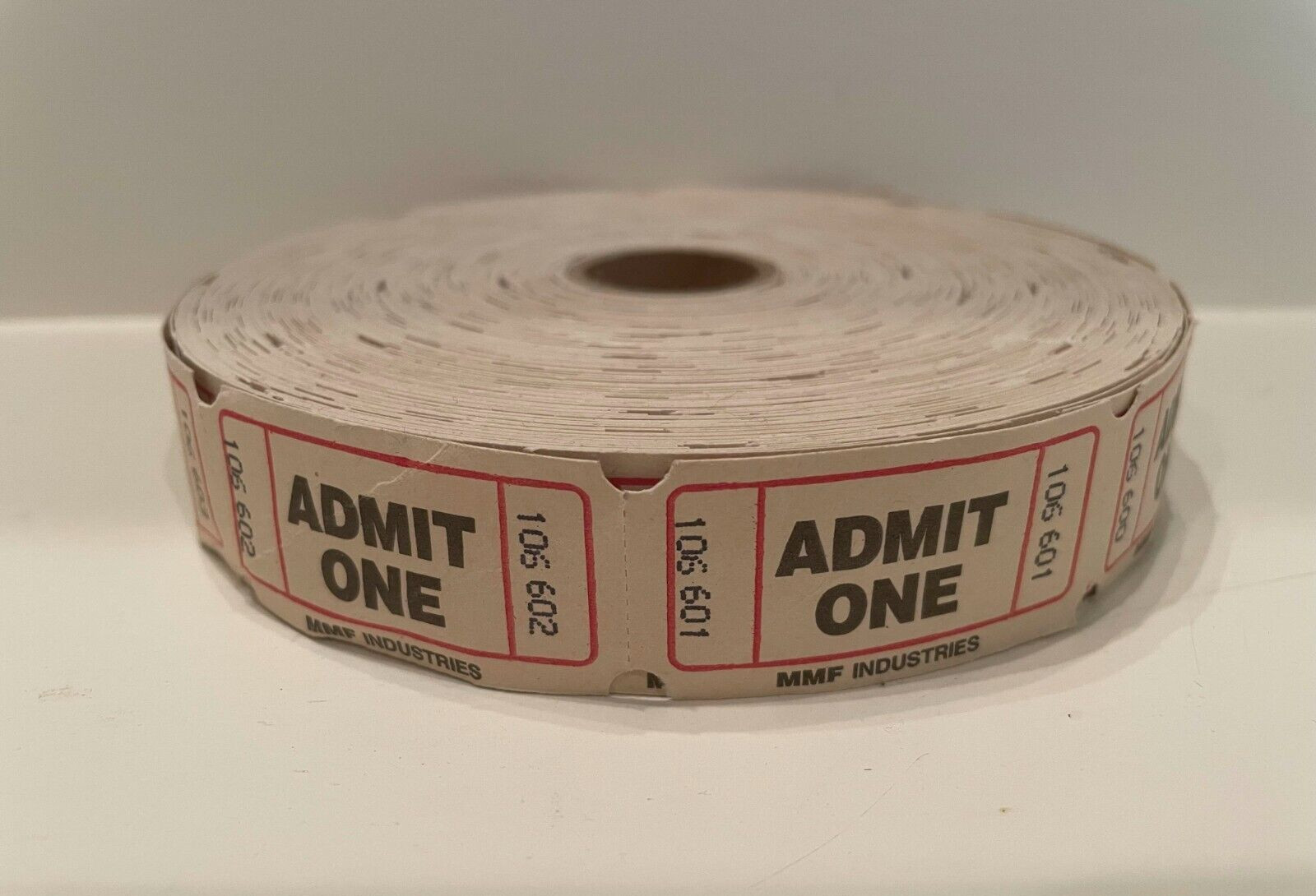 Admit One Large Roll of Tickets for Raffles, Festivals, Carnivals, Parties, etc.