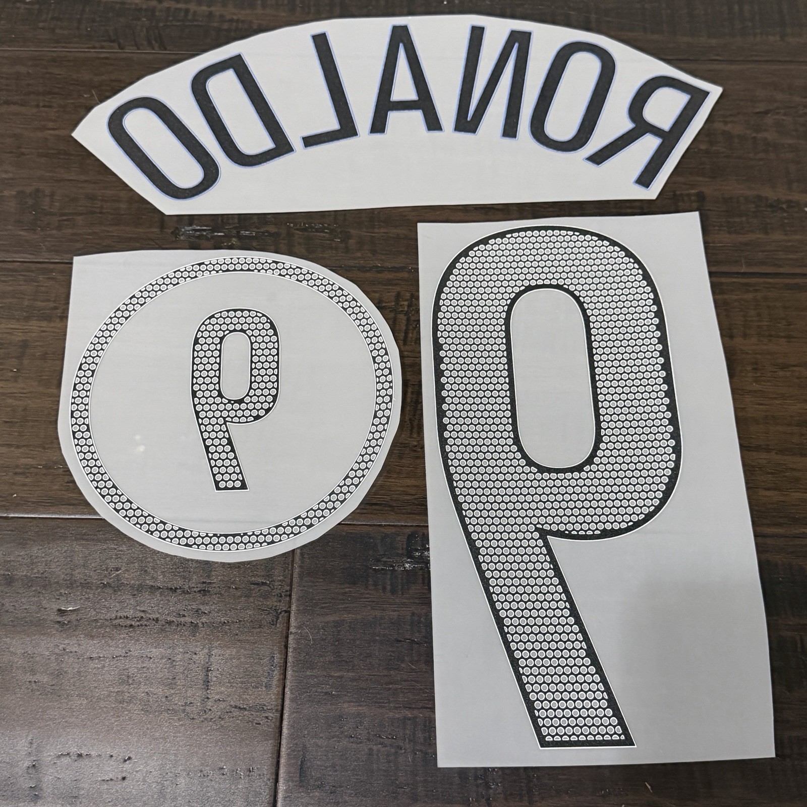 2004-05 RONALDO Brasil Brazil Away Nameset Name Number Dorsal Parche Badge
