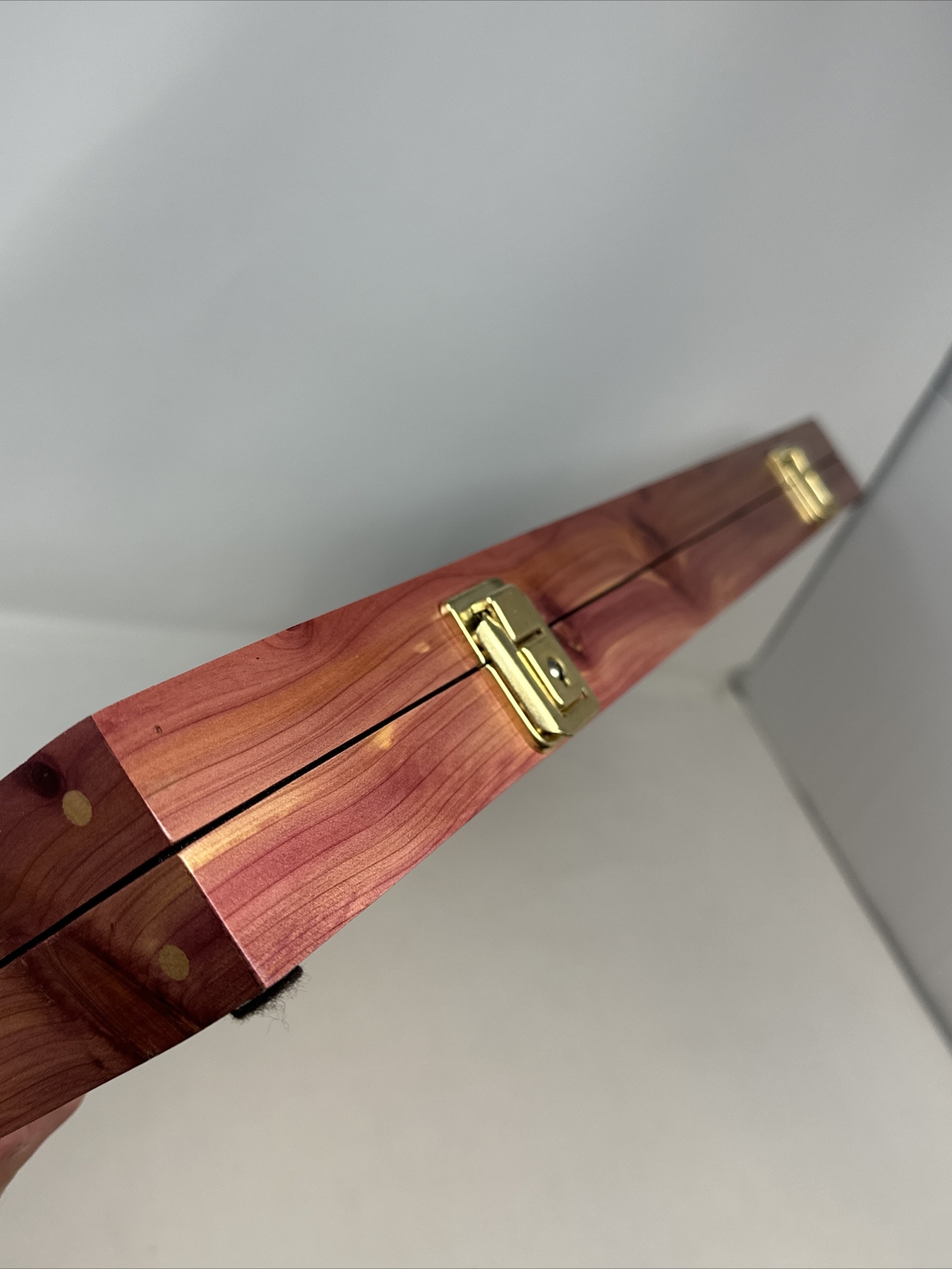 Cedar Wood 24 X 12 X 2” Display Case for Arrowheads , Knives , Police Badges