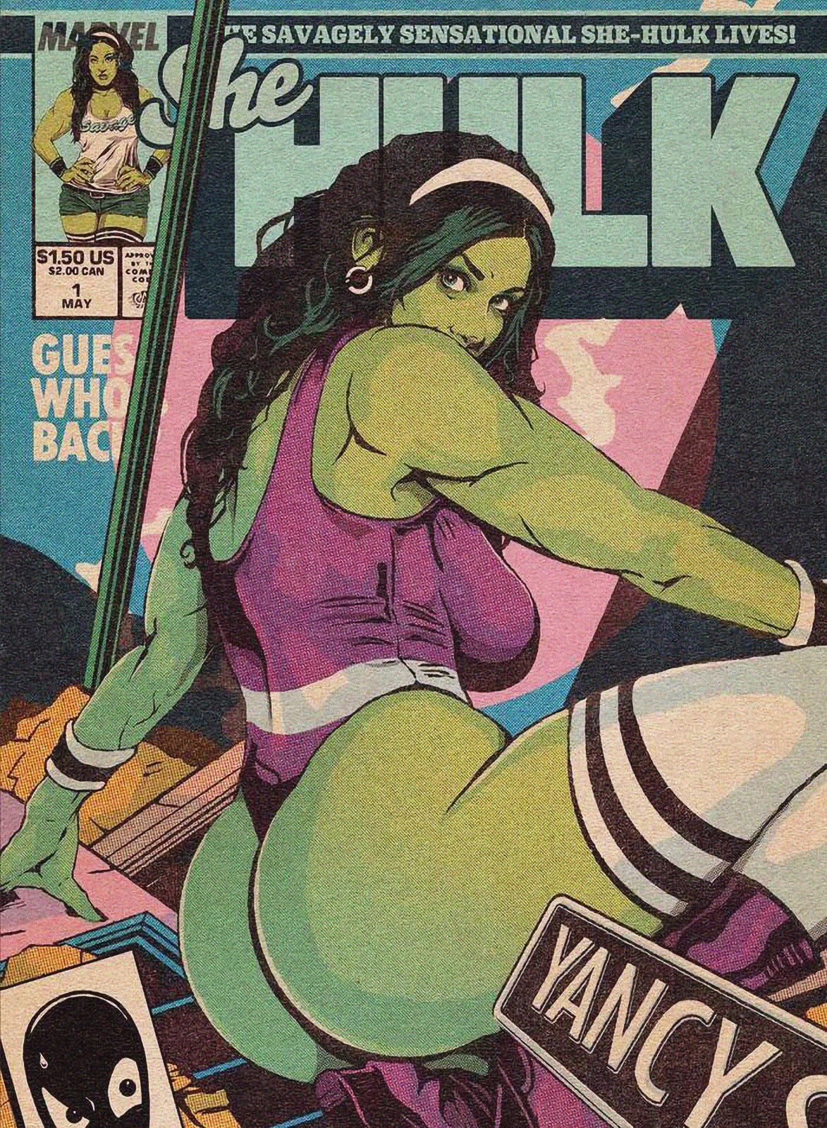 She Hulk Spider Man Iron Man POSTER pinup Comic 11x16 Marvel MCU wall art decor