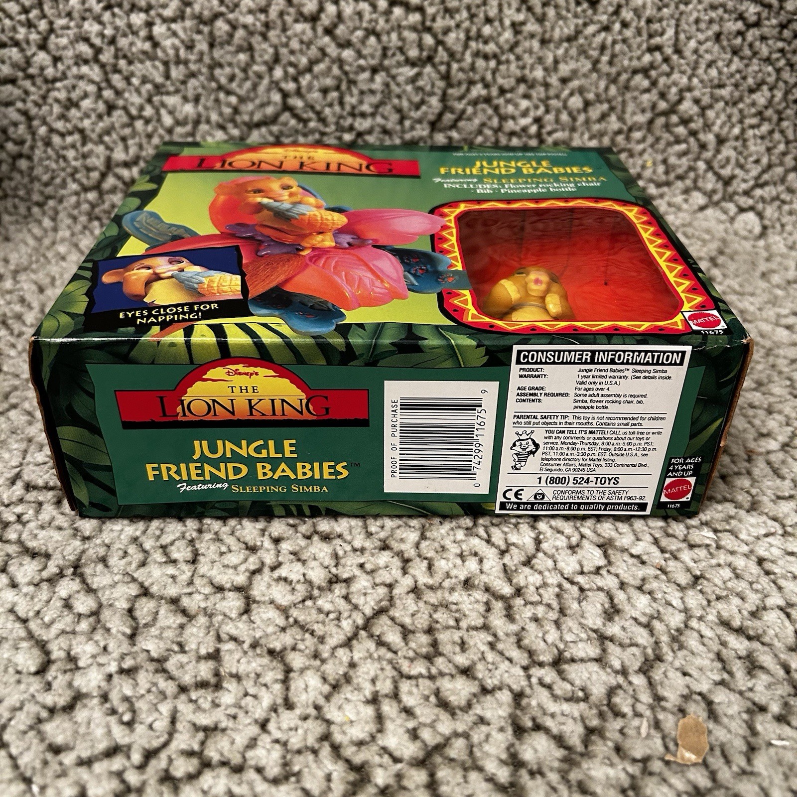 Disney The Lion King Jungle Friend Babies Sleeping Simba Toy New VTG