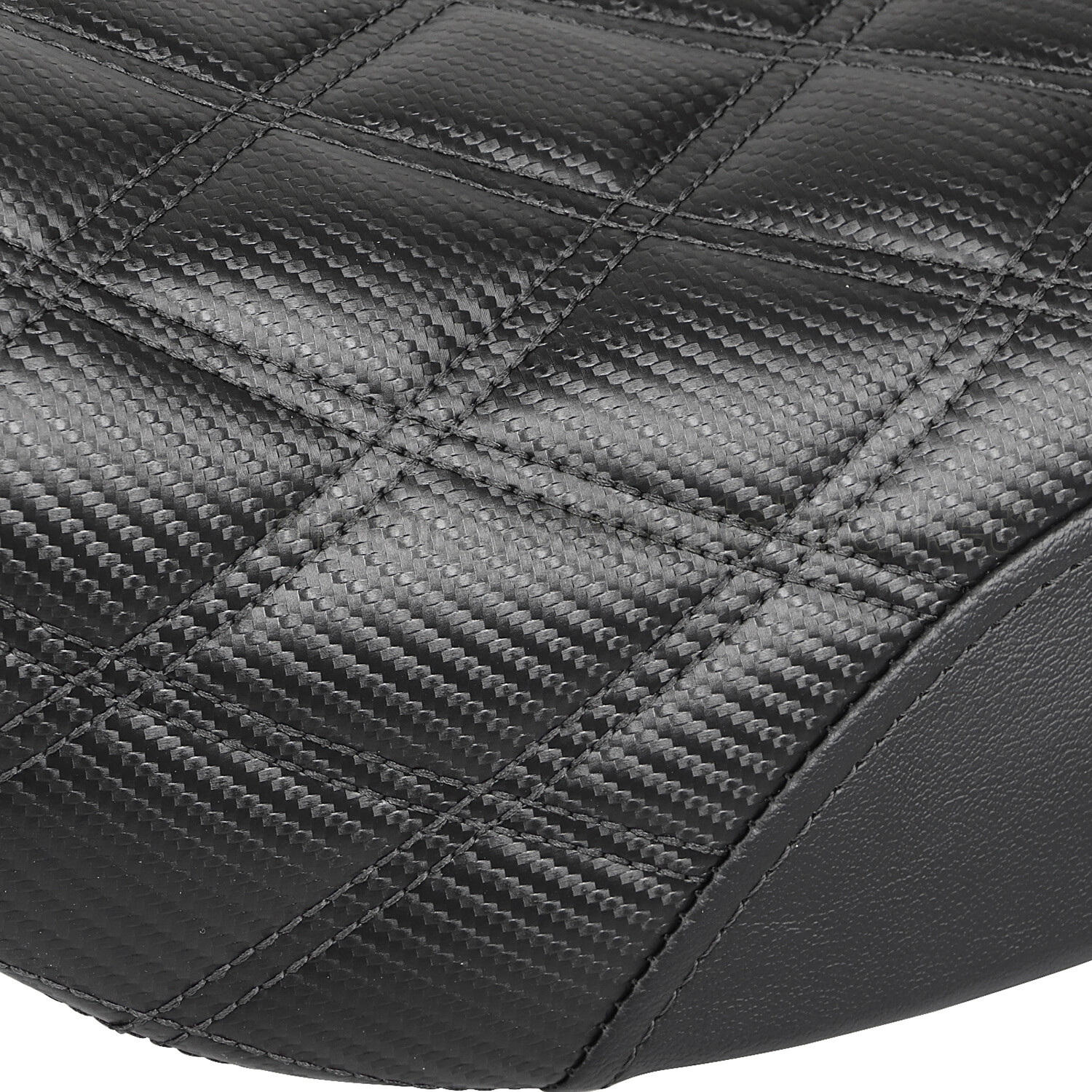 Step-Up Lattice Stitch Seat For Harley 2008-2023 Electra Road Street Glide Black