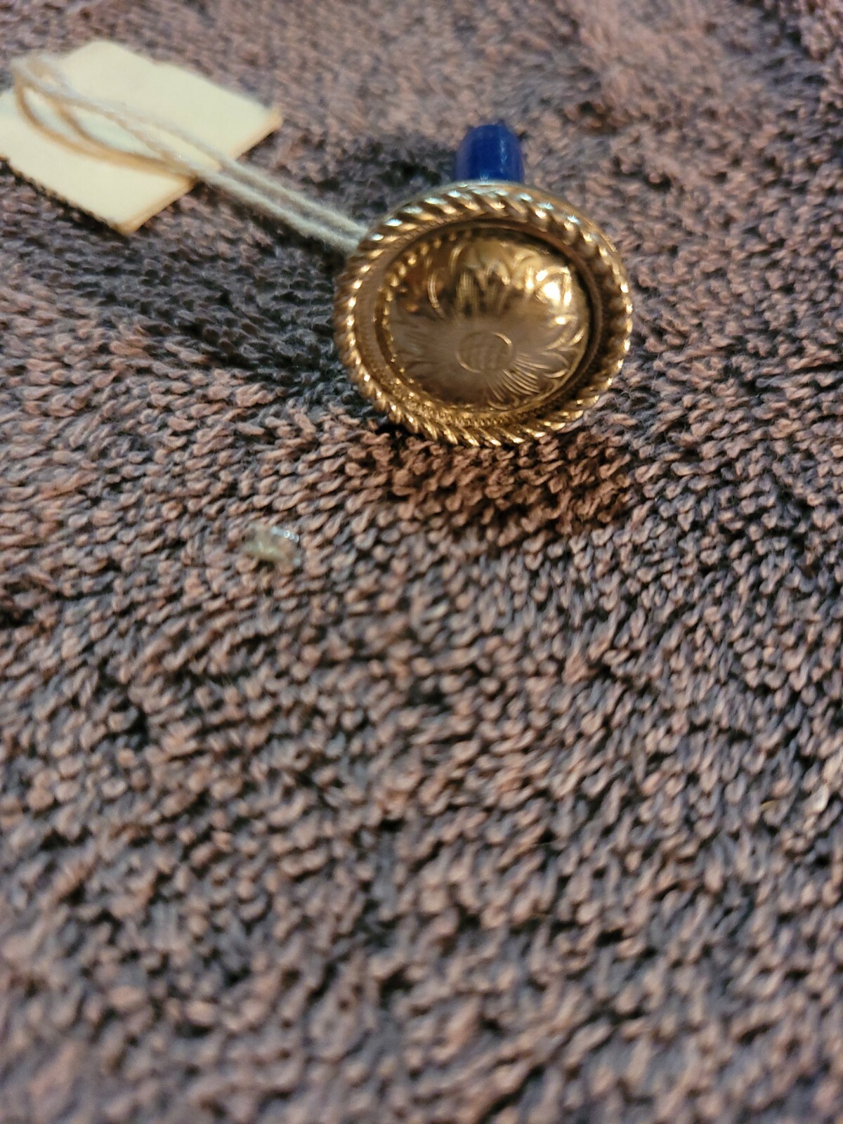 Saddle Concho Floral rope edge screw in 3/4 in