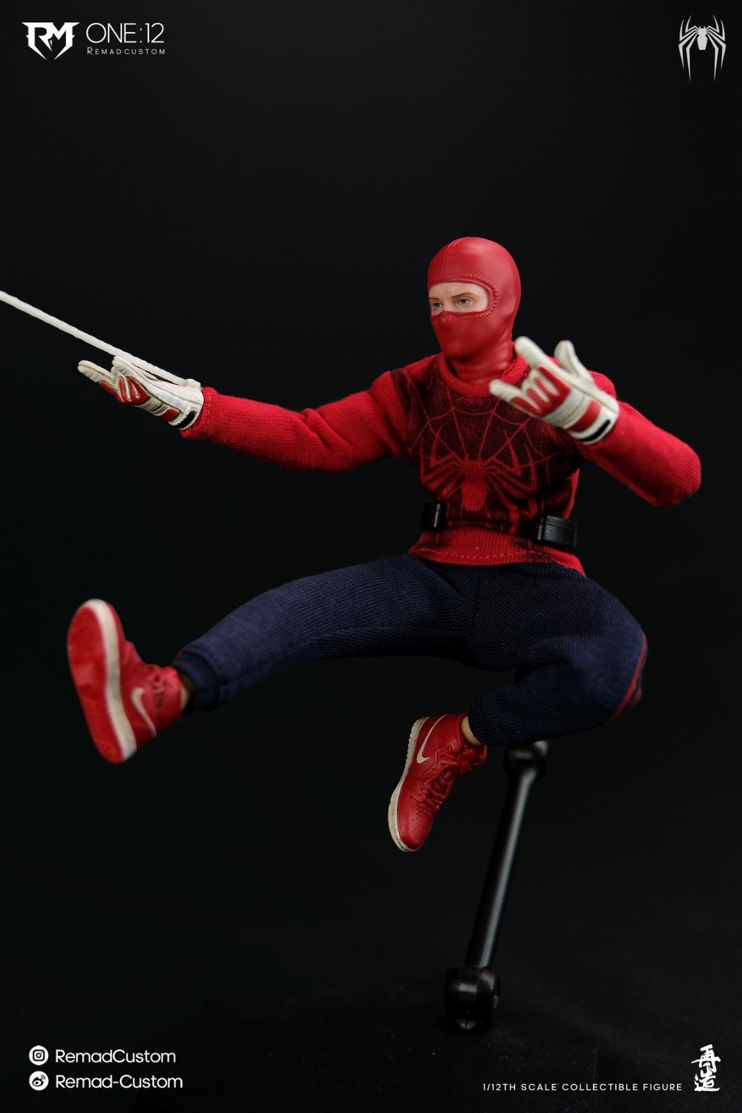 RC-008: Remad Custom RM-008 Spiderman Human Spider Tobey Maguire 1/12 Figure