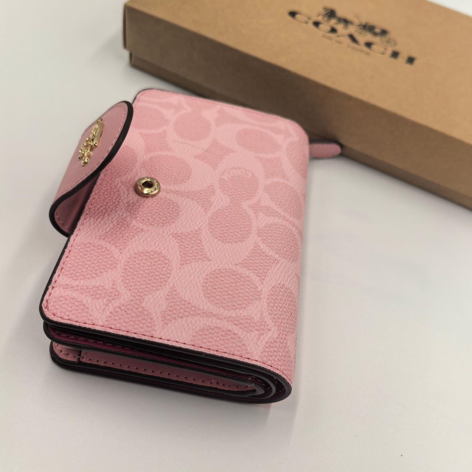 Wallet In Signature Pink with Logo CW786