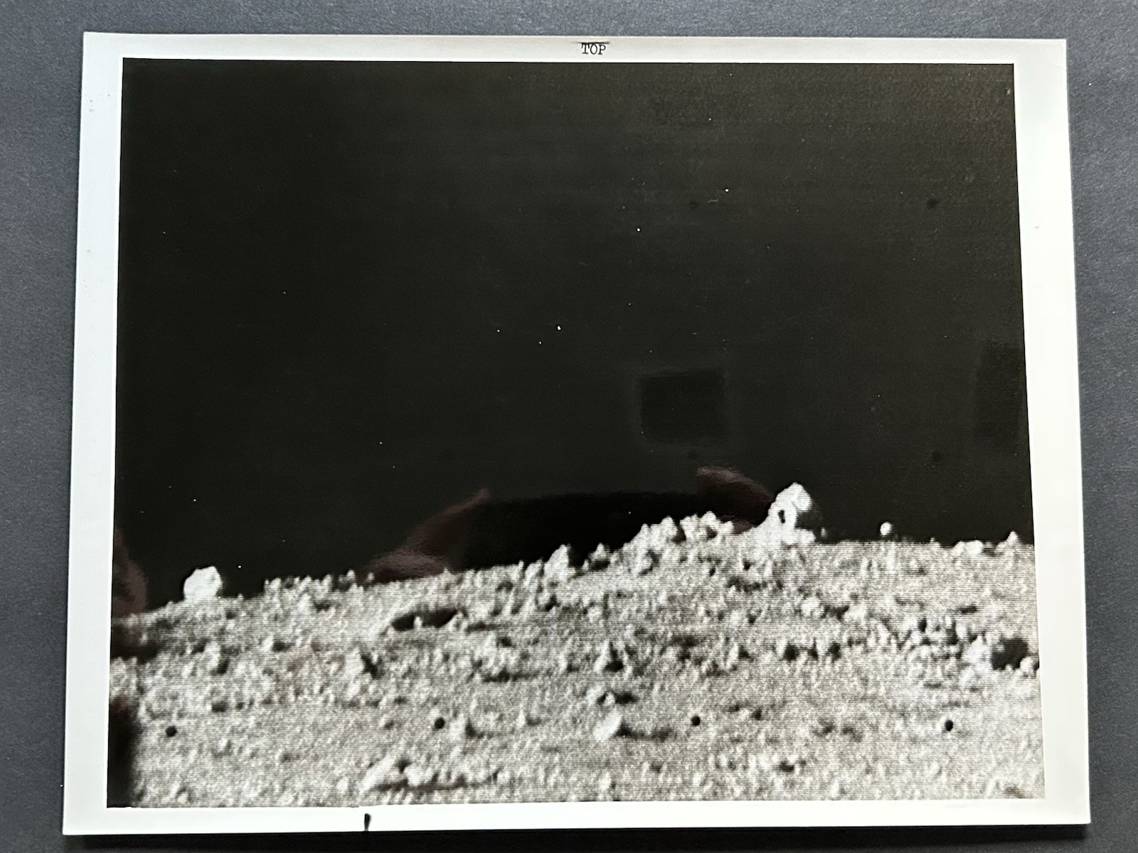 1968 NASA “Moon Surface Piles of Rubble Rocks” Surveyor VII Camera” Photograph