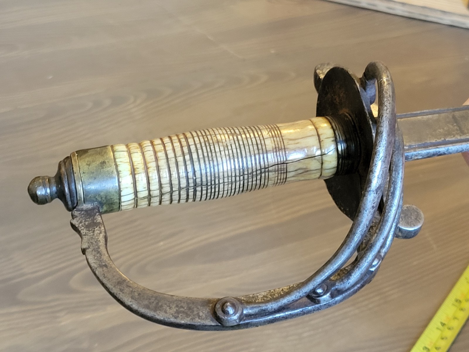 Mexican-Civil War Era Bone Handle Officer's Sword Antique Used