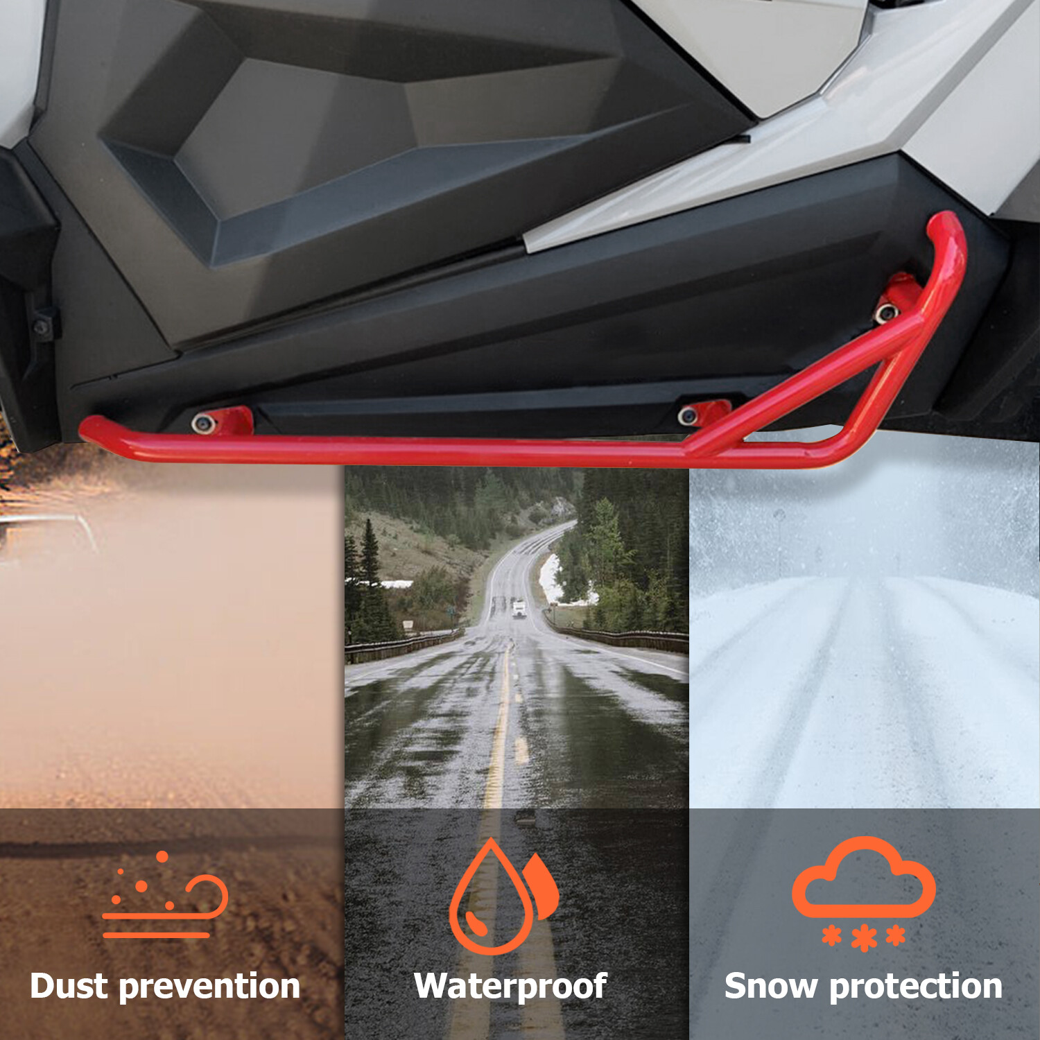 Side Steps Nerf Bars Rock Slider For 14-22 Polaris RZR XP 1000 900 Trail 2Dr UTV