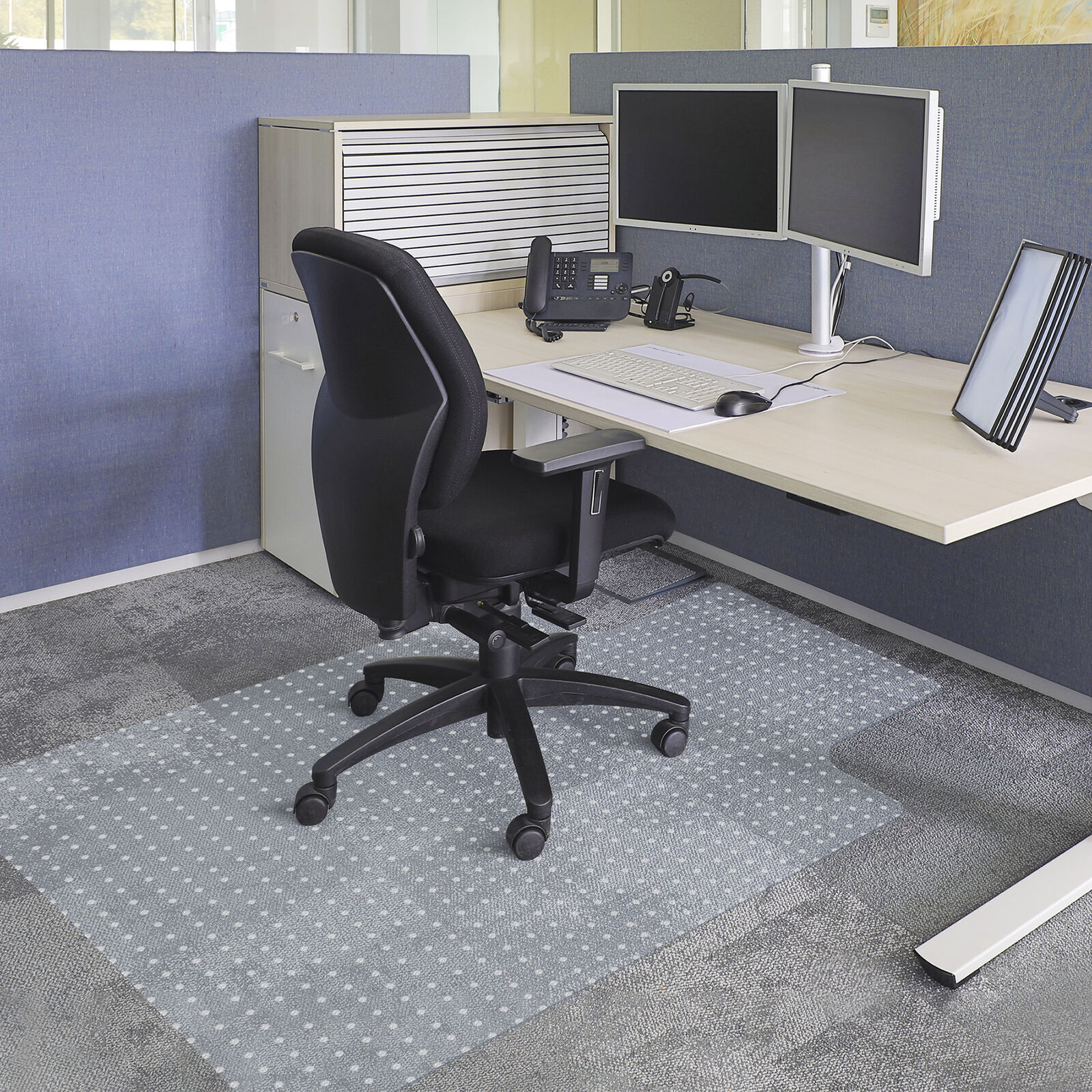 Office Chair Mat Computer Desk Chair Mat for Carpet Floor w/Extended Lip 36"x48”