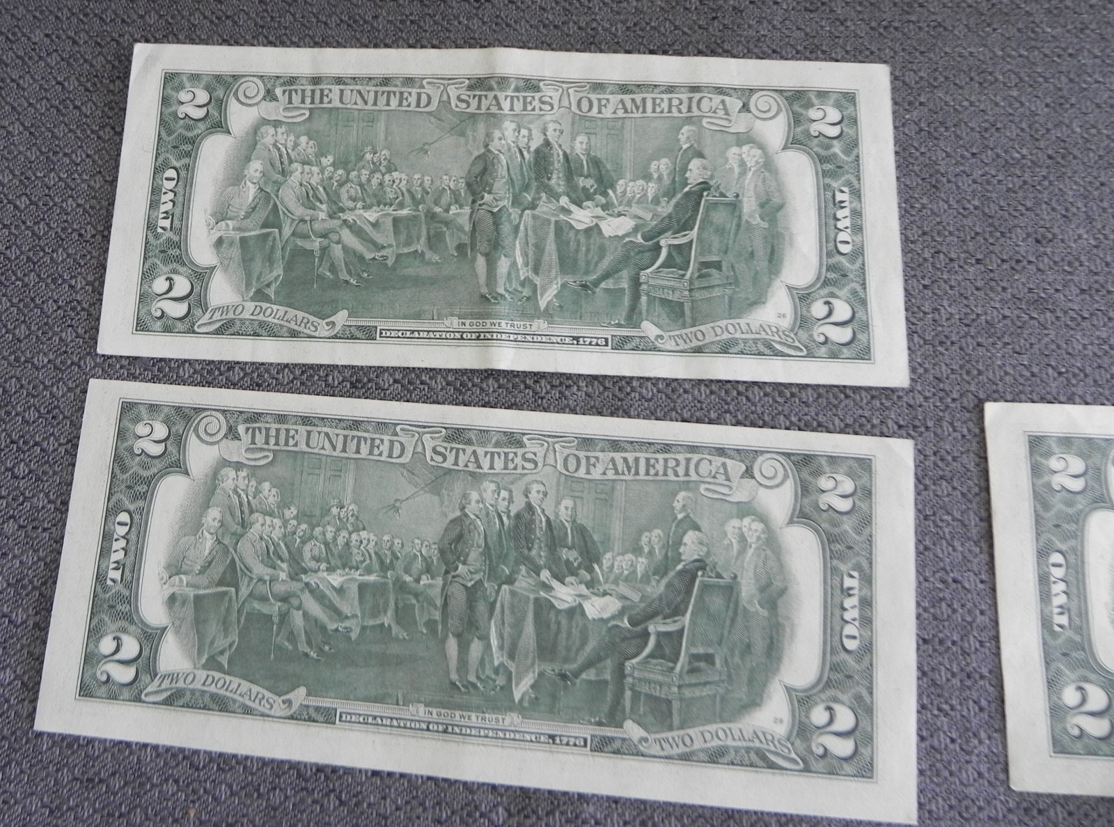 United States $2 Bill LOT Of 20 -1976 9-Uncirculated Sequential Numbers 11-VG !!