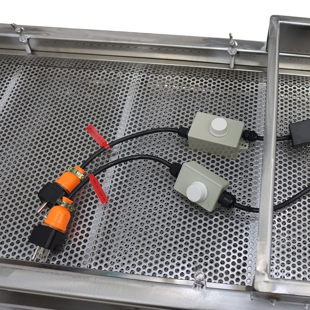 Double Layers Vibrating Screener Platform Shaker 220V Stainless