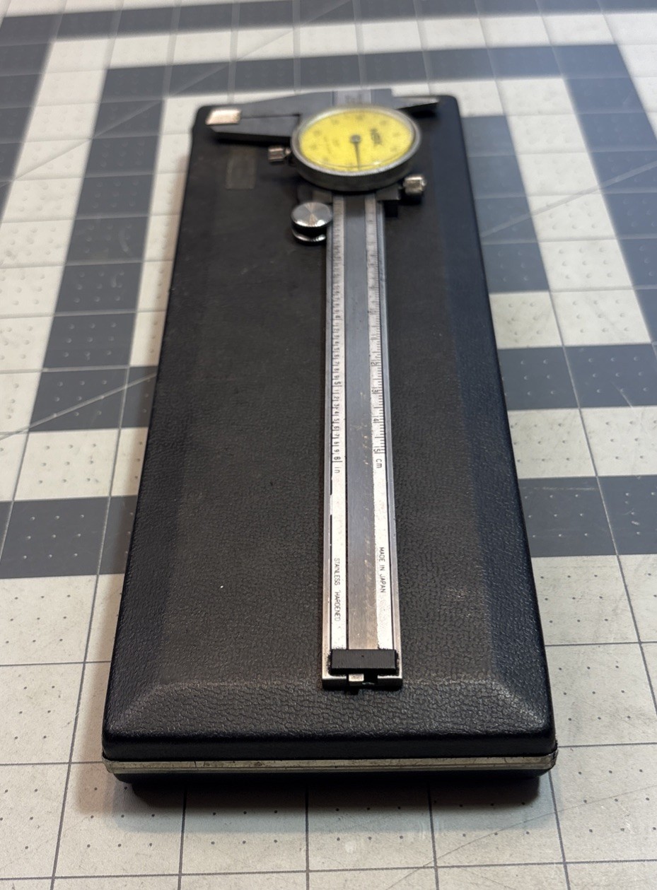 NSK Precision 6" Dial Caliper .001” w/ Case Machinist Tools Japan