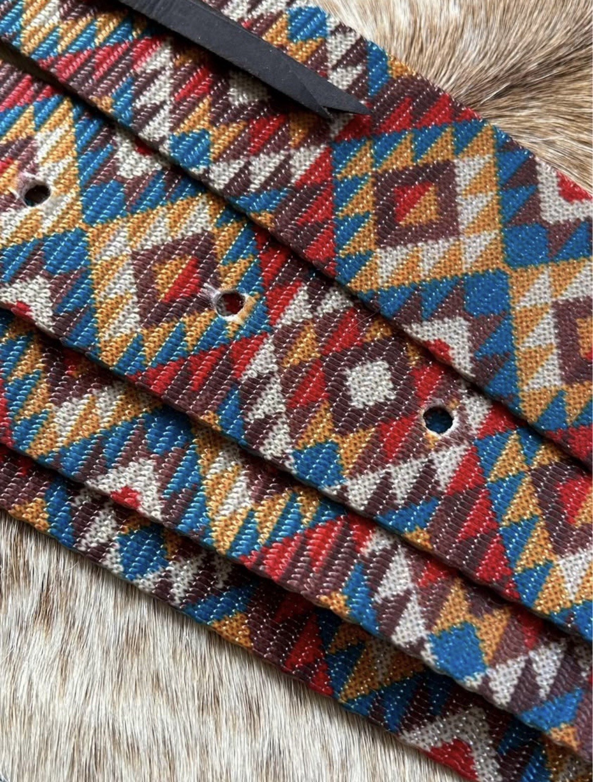 Colorful Nylon Western Saddle Cinch Tie Strap & Off Billet SET Horse Tack