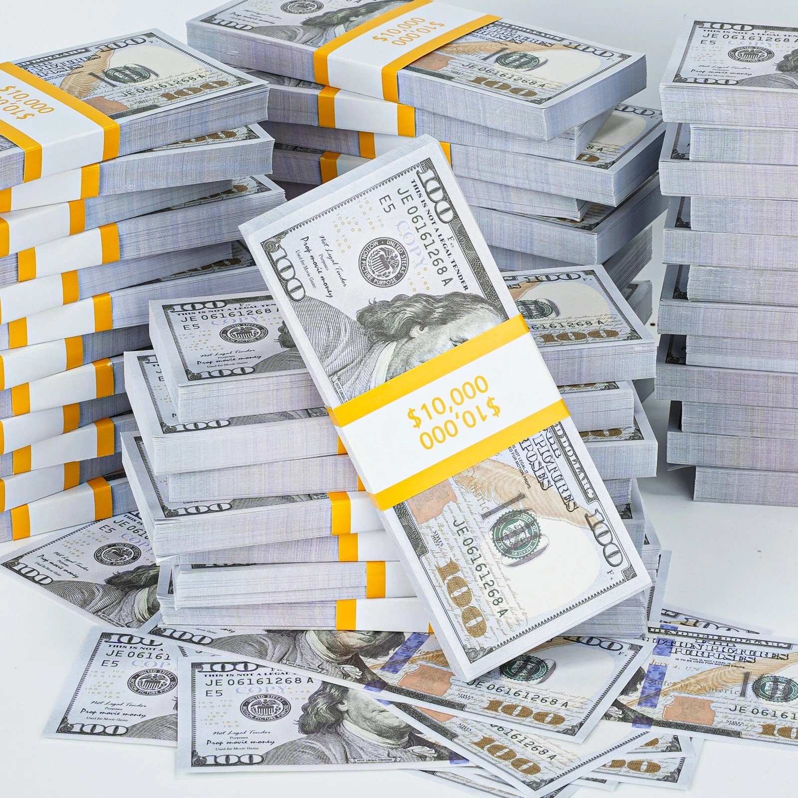 Fake Dollars Money Movie Prop Games Prank $100 Bills 100-2000 Sheets OPTIONAL