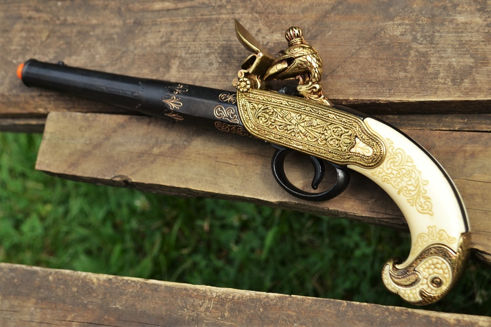 Russian 18th Century Flintlock Pistol - Tula Russia - Colonial - Denix Replica