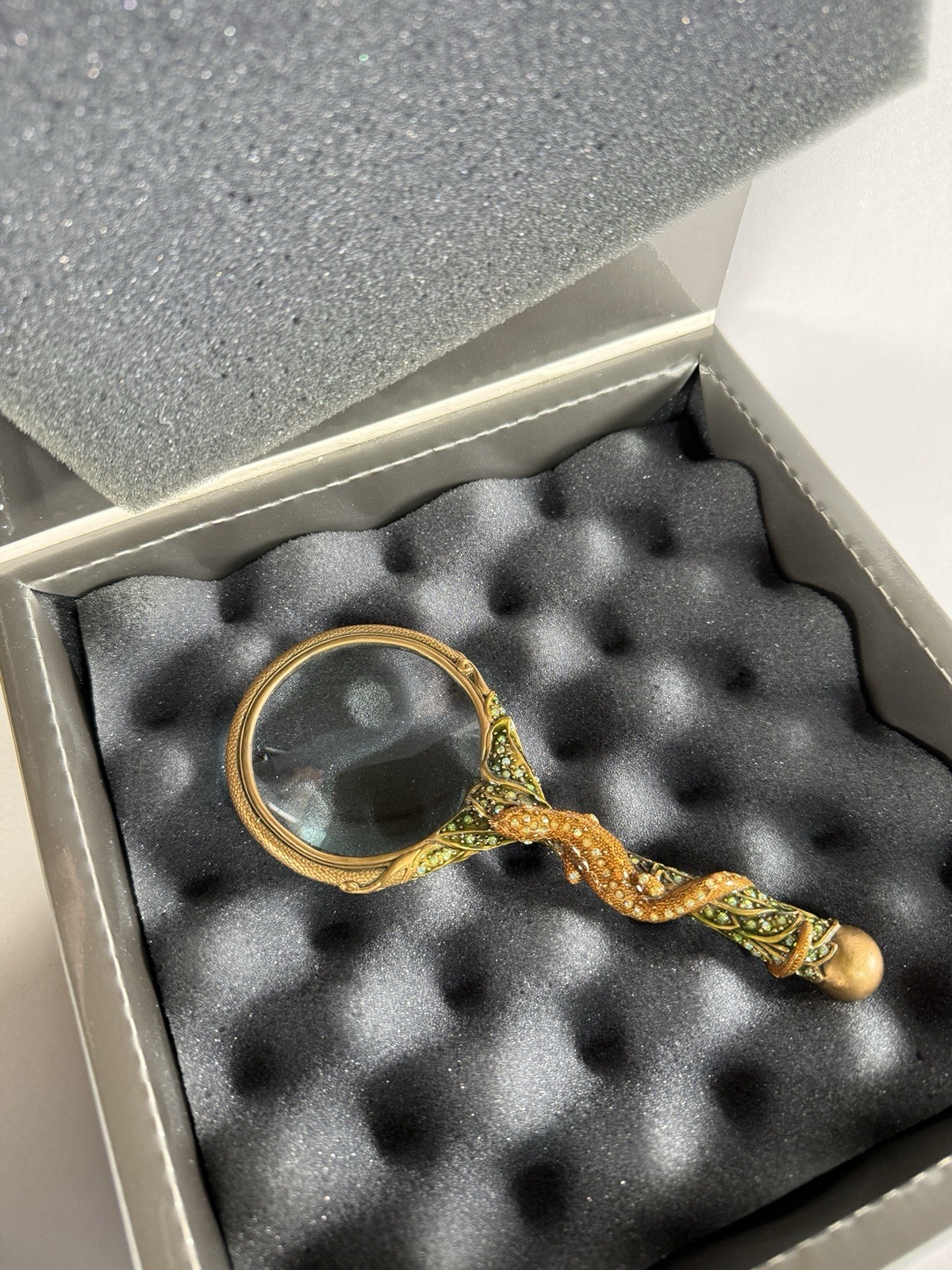 Jay Strongwater Lizard Magnifying Glass