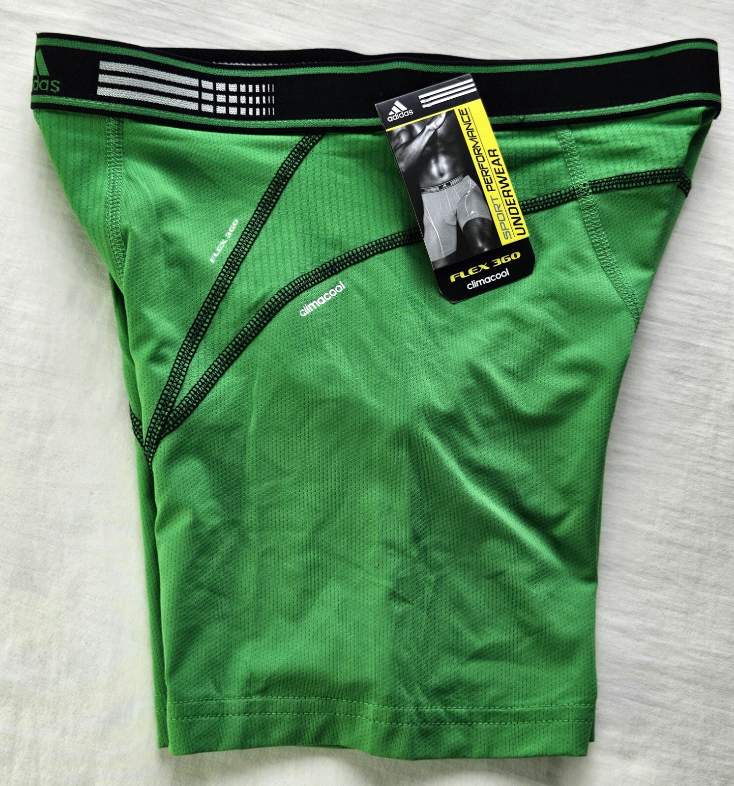 Adidas Men's Boxer Briefs S 28-30 Blue Green Gray Performance Climacool Flex 360